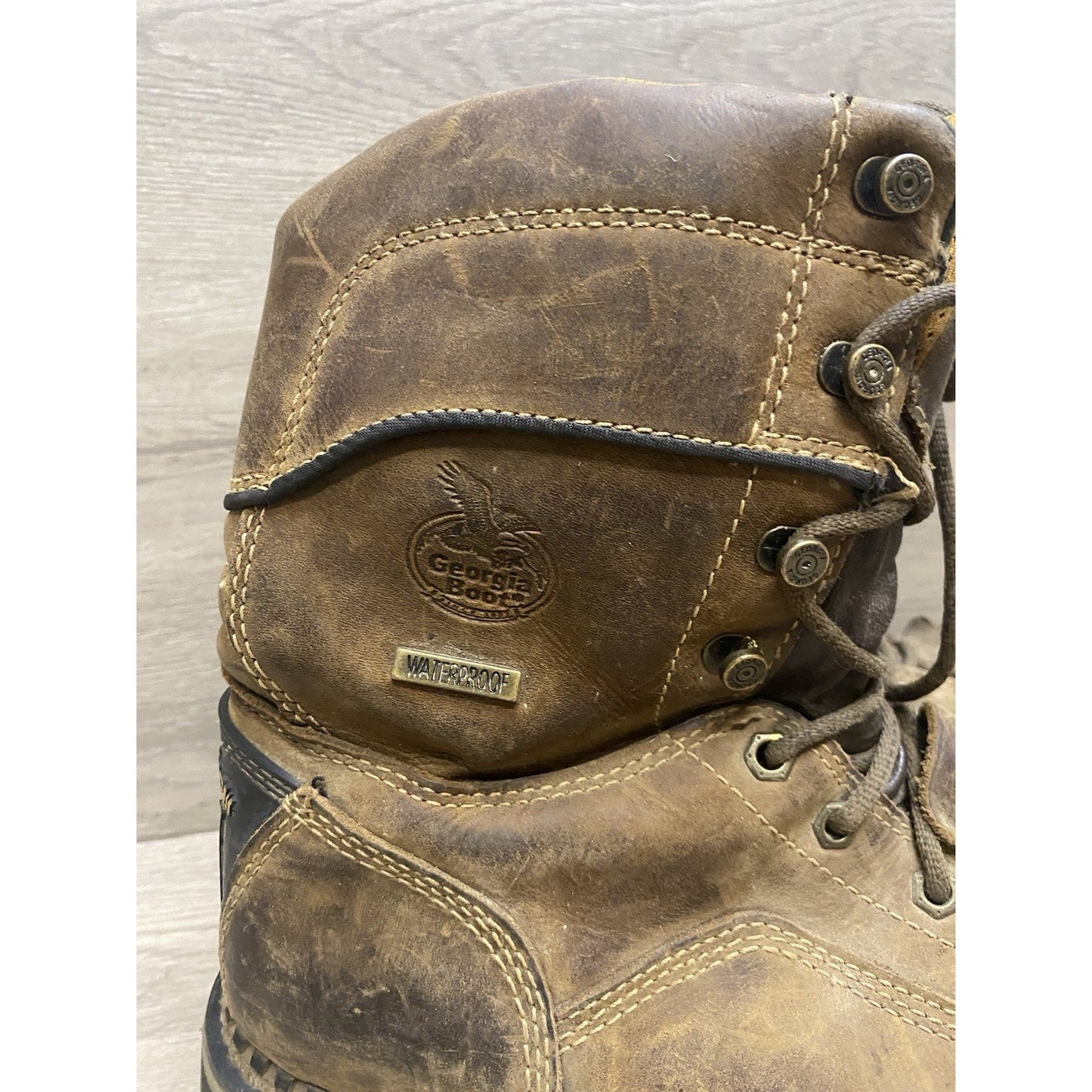 Georgia Boot Logger GB00472 Waterproof Low Heel Leather US Size 10.5 Used