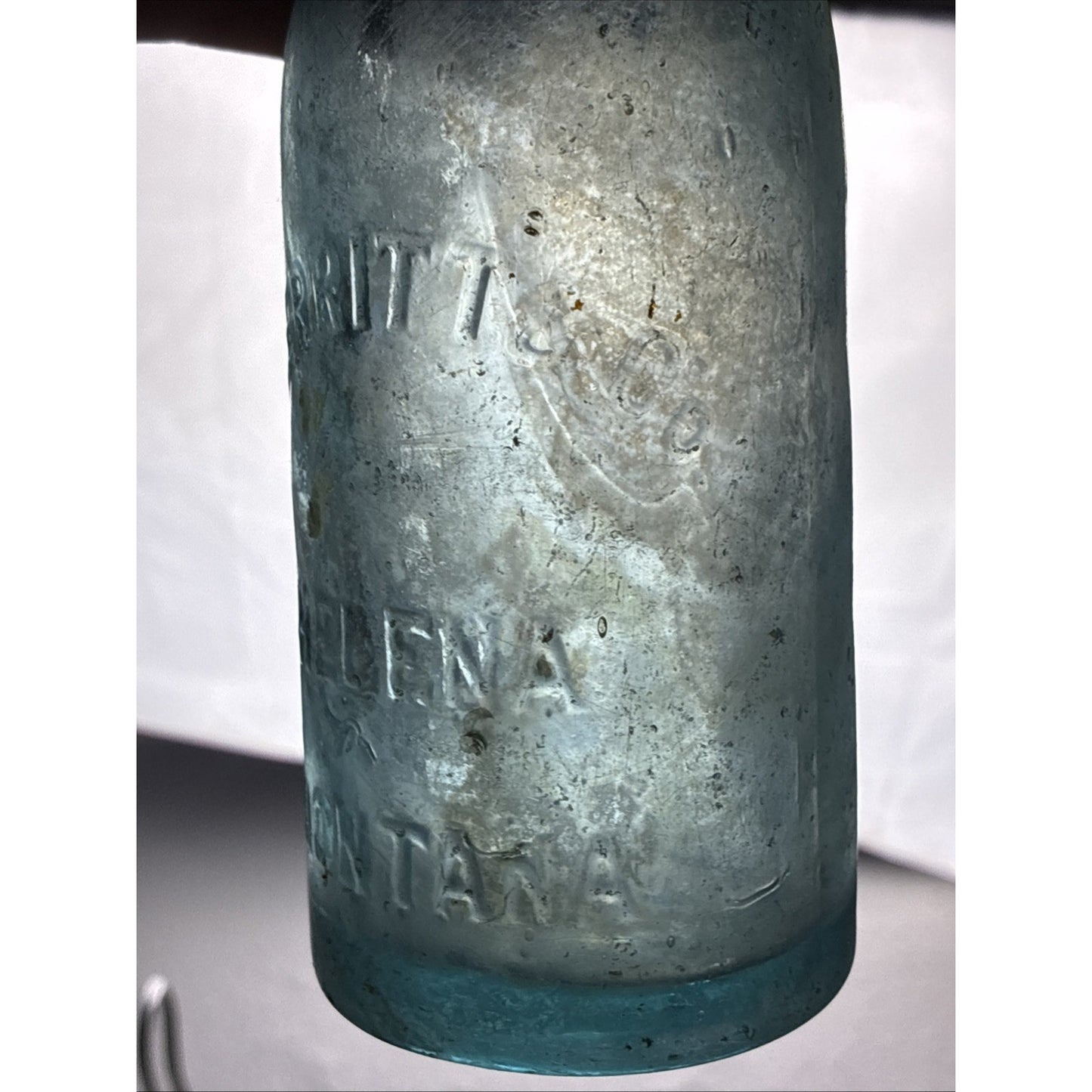 1880S HELENA MONTANA MT (Merrit & CO) WESTERN BLOB TOP SODA BOTTLE, EARLY