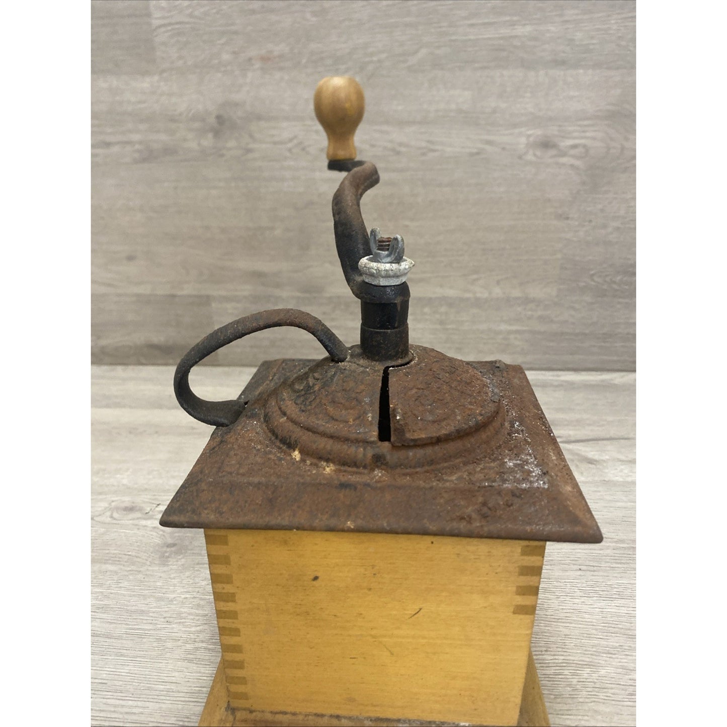 VINTAGE COLONIAL NO 1707 COFFEE MILL GRINDER WRIGHTSVILLE HARDWARE COMPANY