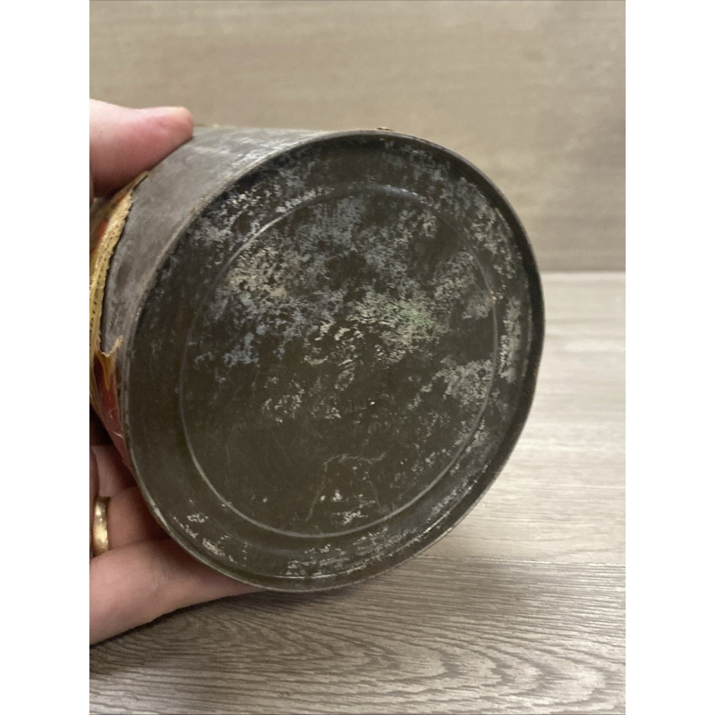 SUPER RARE 100+ YEAR OLD FOLGERS GOLDEN GATE PAPER LABEL ON TIN COFFEE CAN