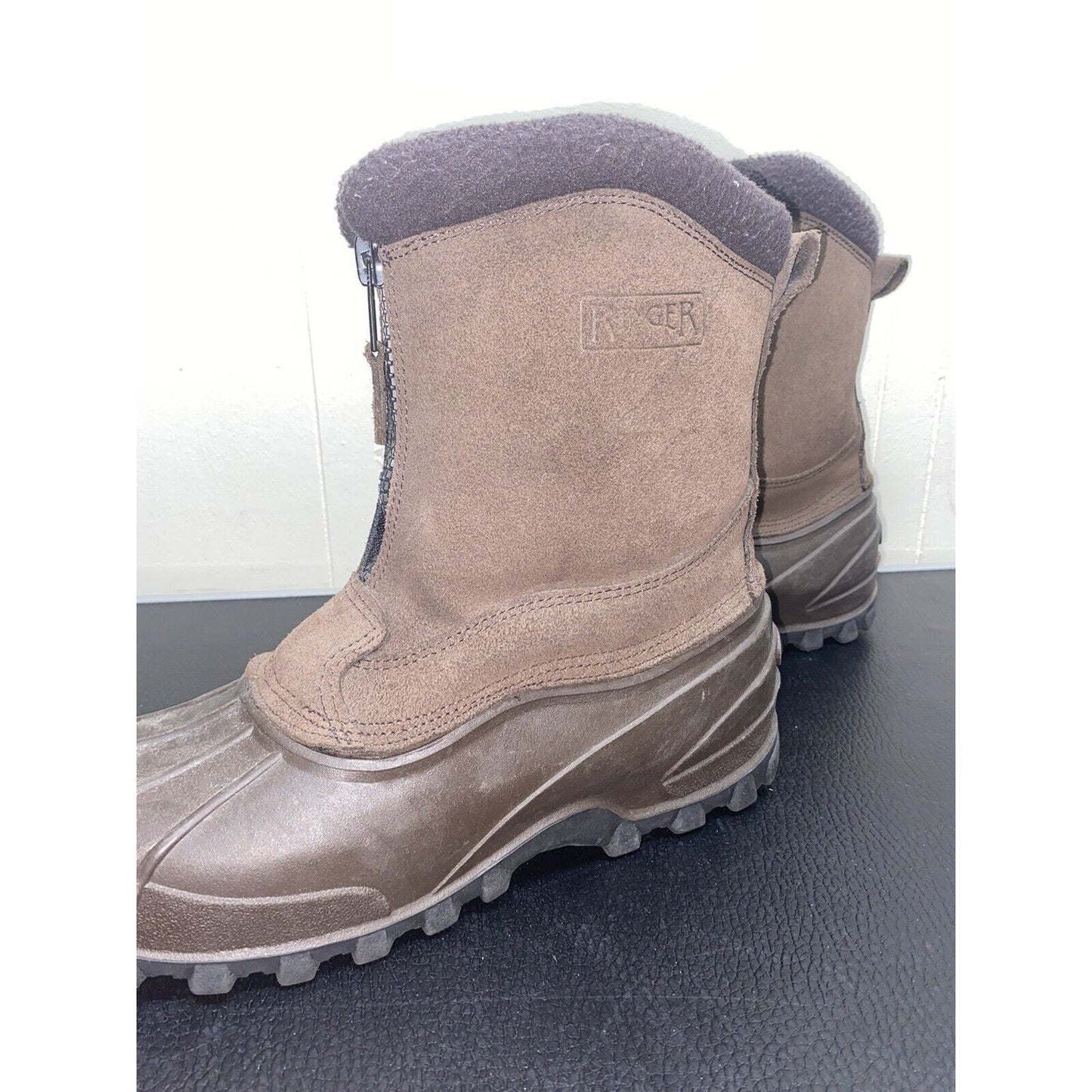 RANGER THERMOLITE BROWN SUEDE WITH LINER MENS 10 SNOW BOOTS