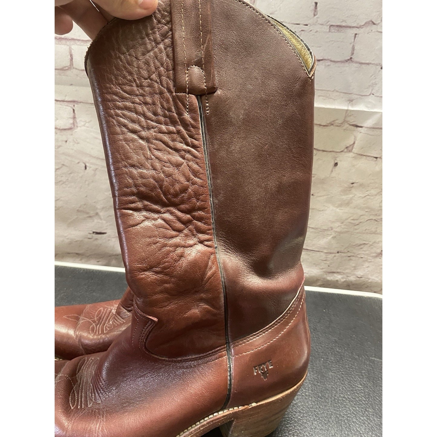 Vintage Frye Cowboy Boots Very Good Condition #2350 Made In USA 9.5D