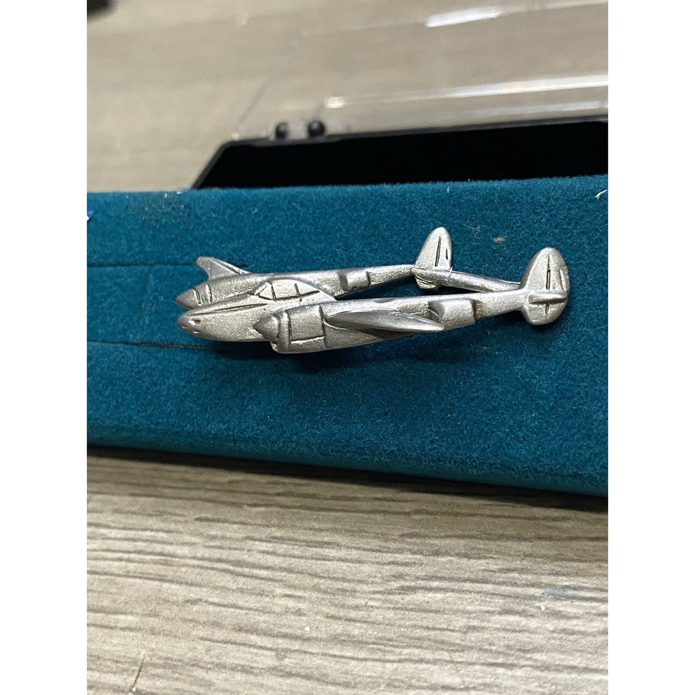 Asw Lockheed Pin Pewter Lockheed P-38 Lightning Aircraft Lapel Pin – Vintage Mercantile ...