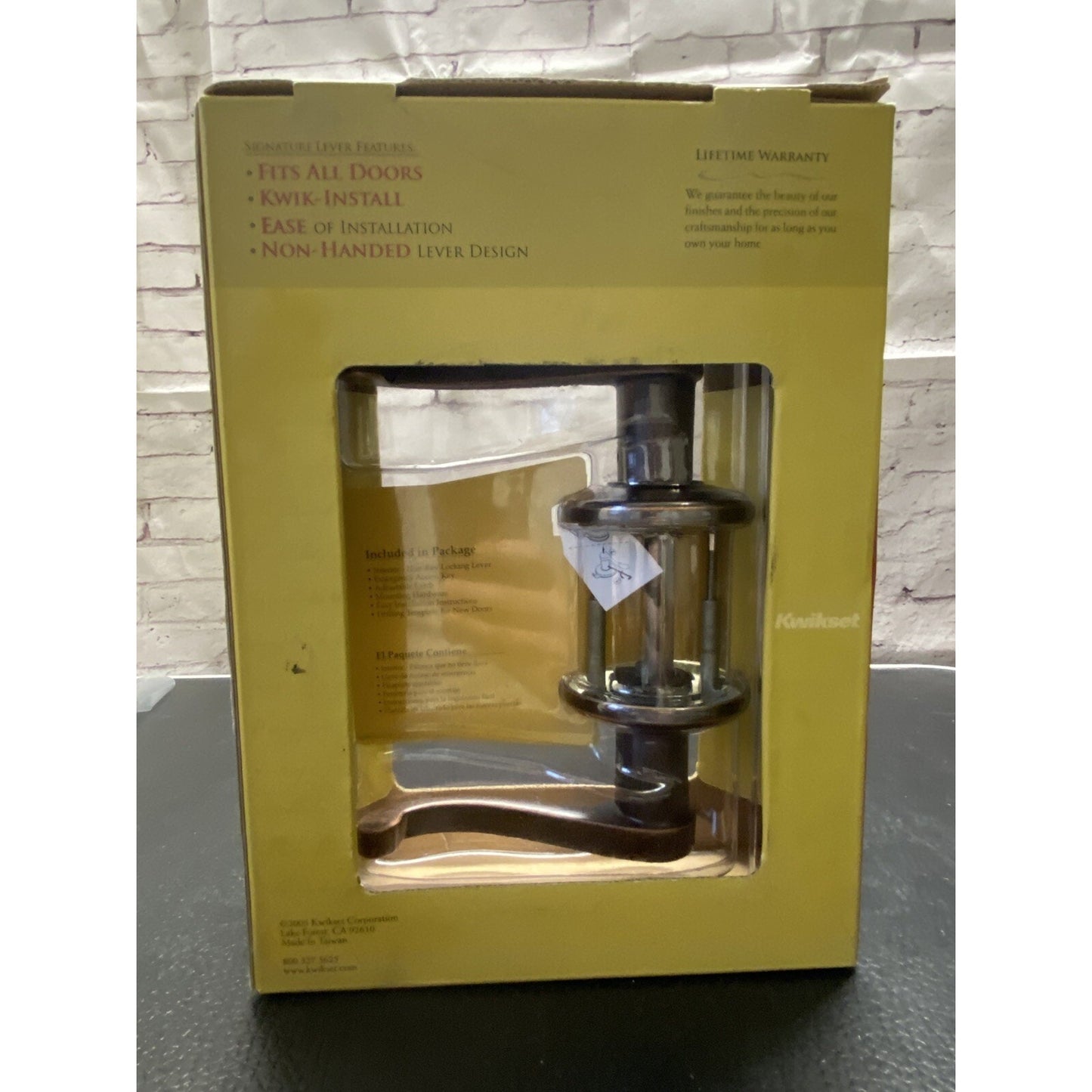 Kwikset UltraMax Bed/Bath Interior Locking Anti-Tarnish NEW