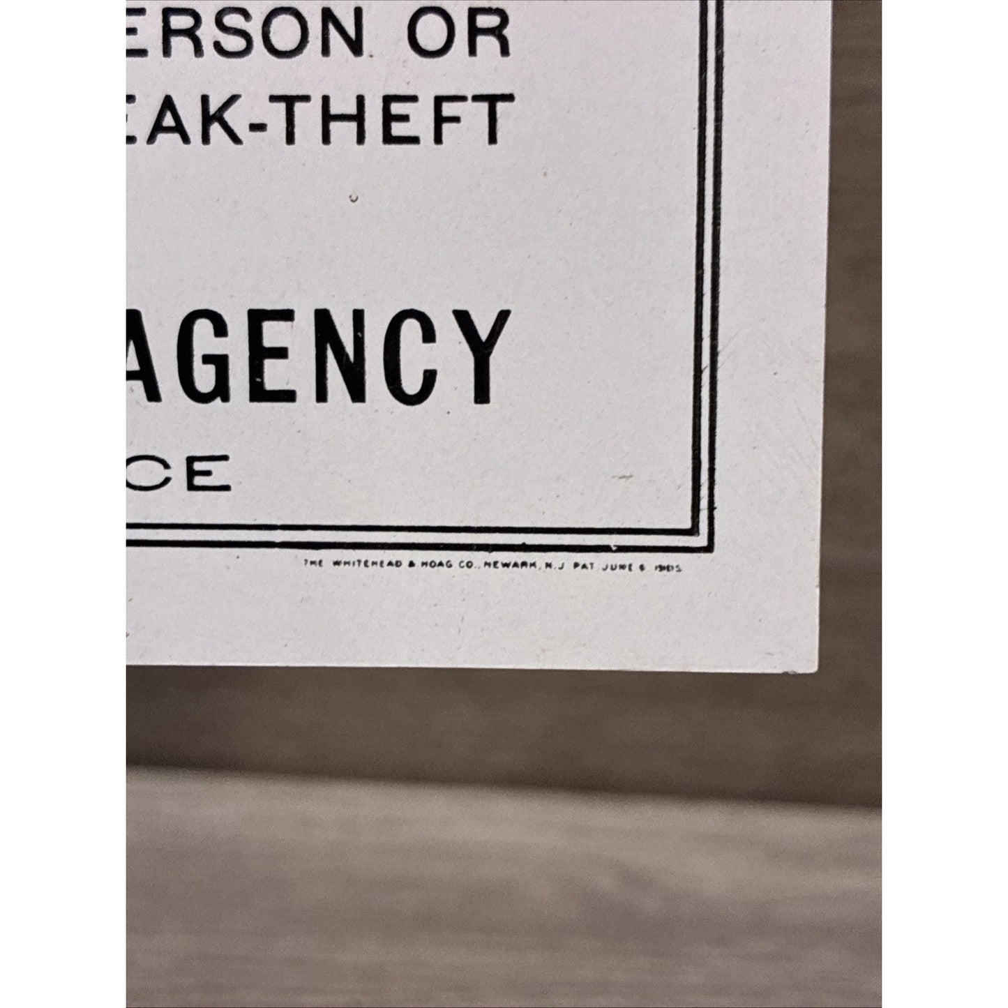 PINKERTON'S DETECTIVE AGENCY JEWLERS' SECURITY ALLIANCE HANGING SIGN W/ DOG