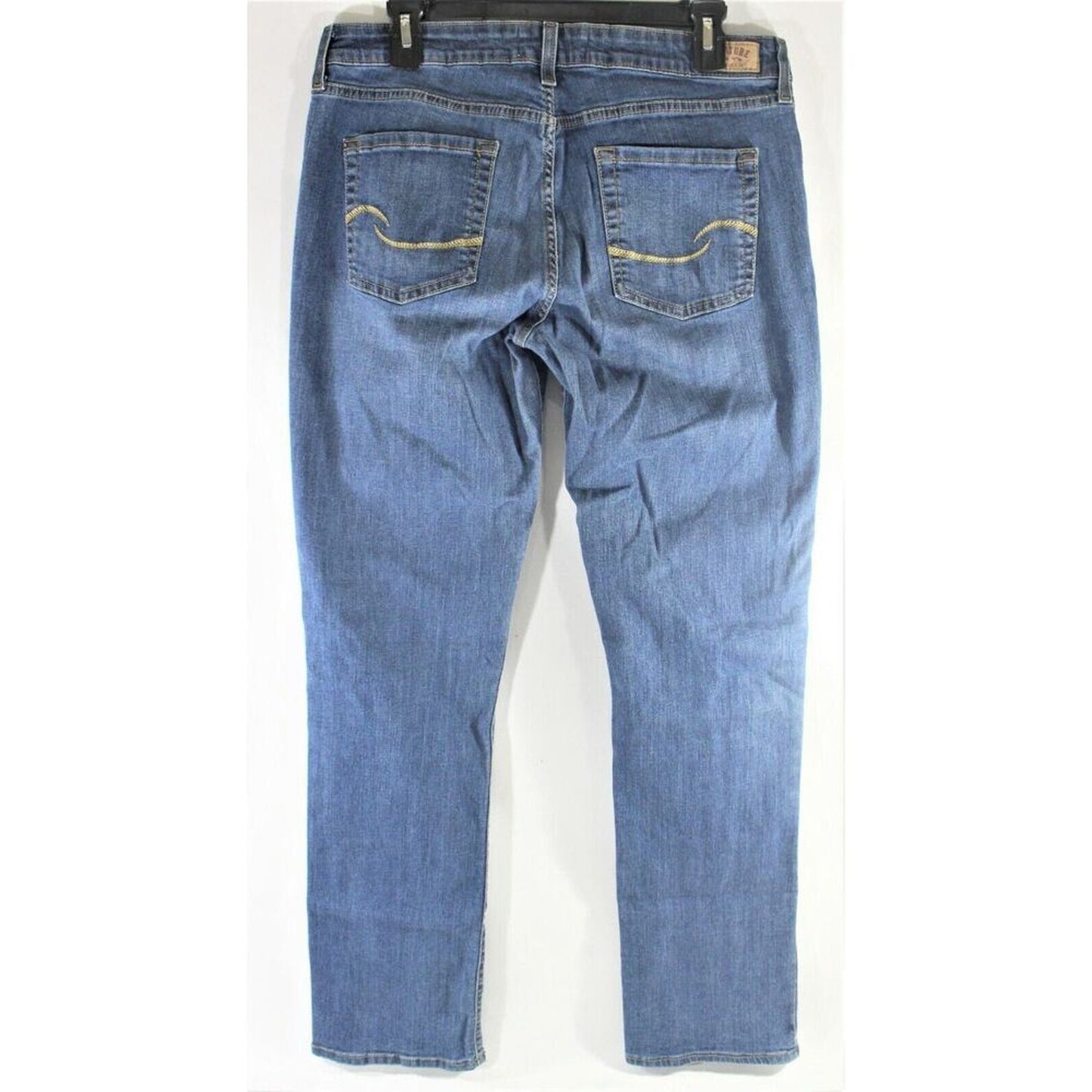 Levi Strauss Signature Mid Rise Straight Jeans Size 14L Medium Wash