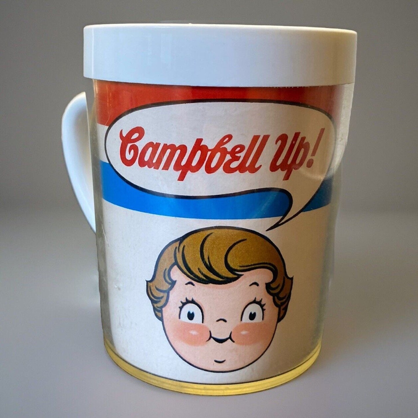 Vintage Campbell Up Plastic Cup Soup Coffee Cocoa Mug West Bend Thermo-Serv