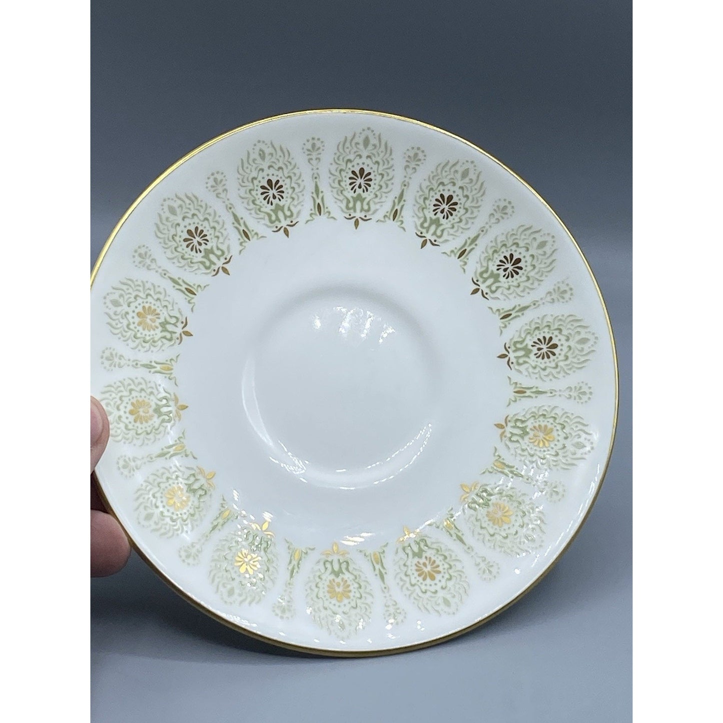 WEDGWOOD Green Medina Teacup & Saucer Set