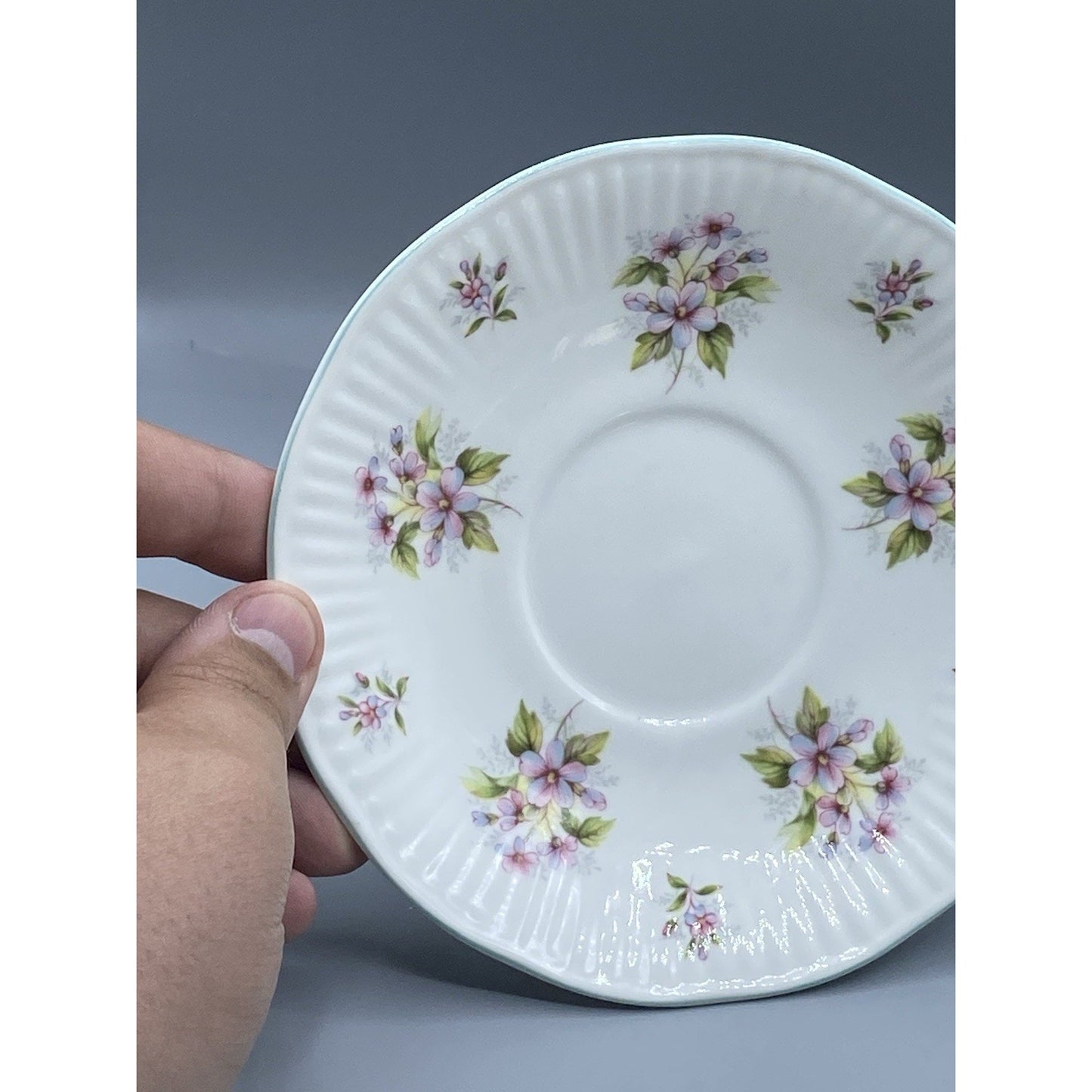 Royal Dover Teacup and Saucer, Floral Teacup