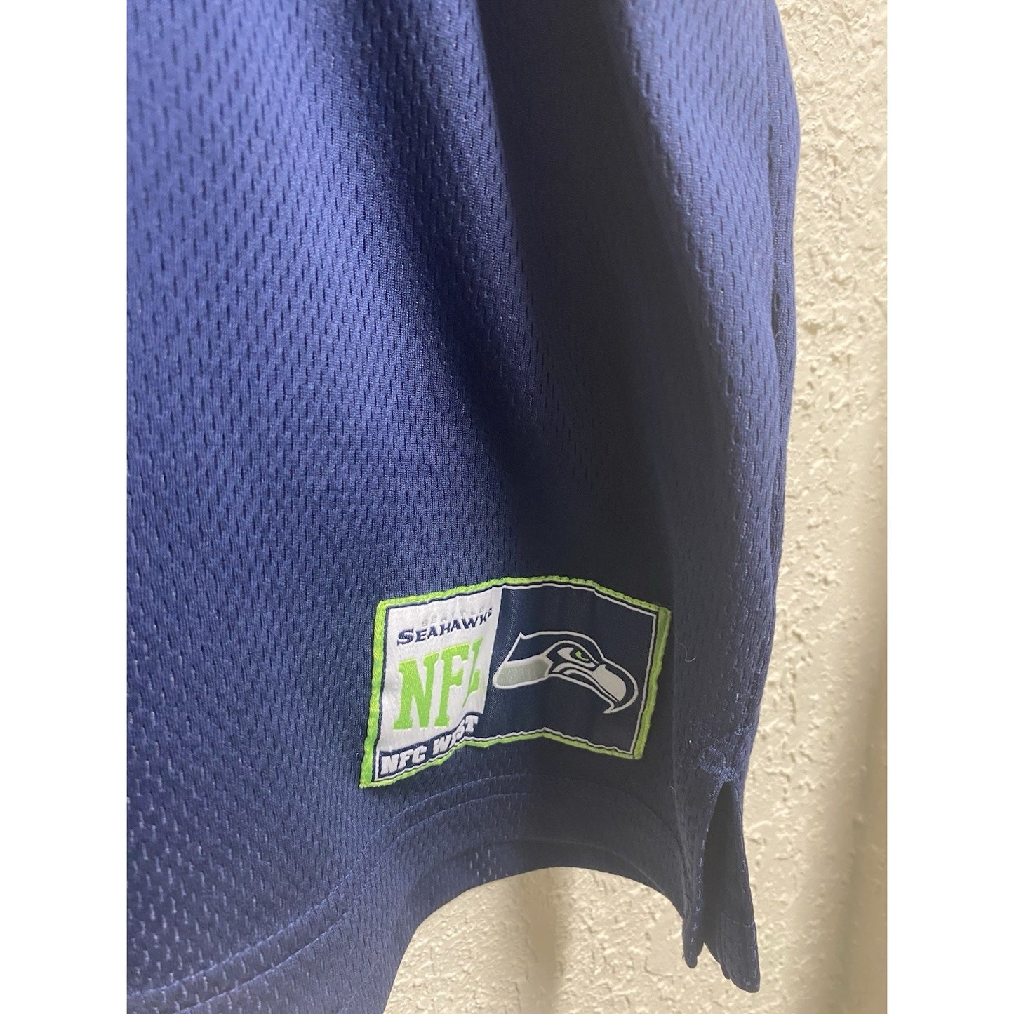 RUSSELL WILSON #3 SEATTLE SEAHAWKS Majestic Mens NFL Jersey Shirt Size Xl