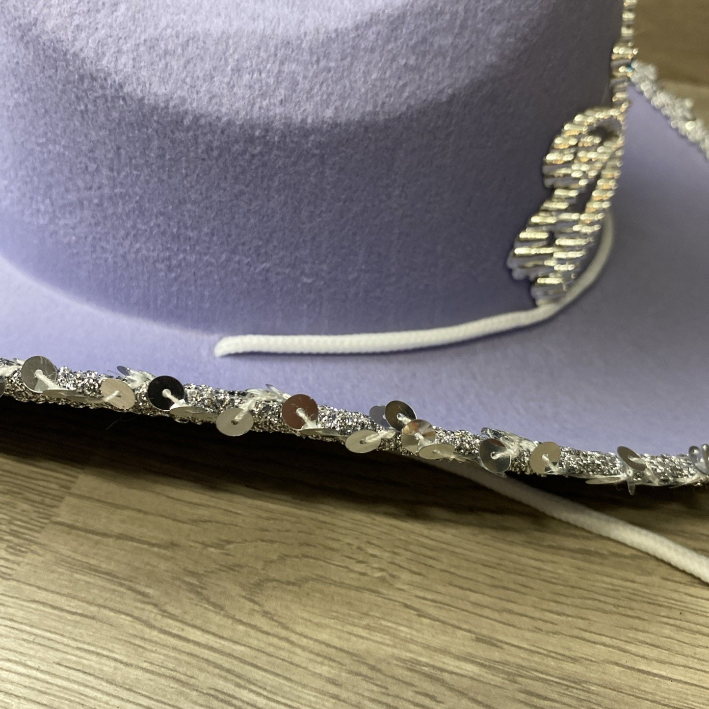 New Girls Purple Princess Fancy Sequence Cowgirl Hat Replicas by Parris