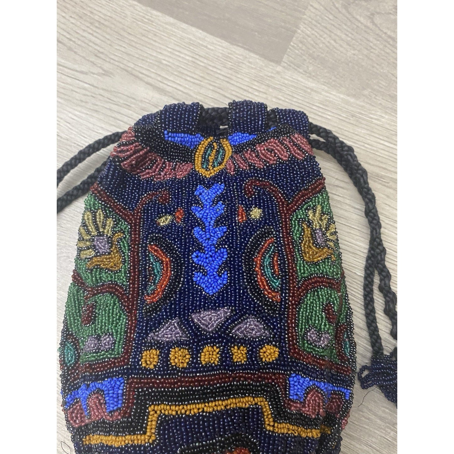 Flapper Style Micro Beaded Ornate Purse
