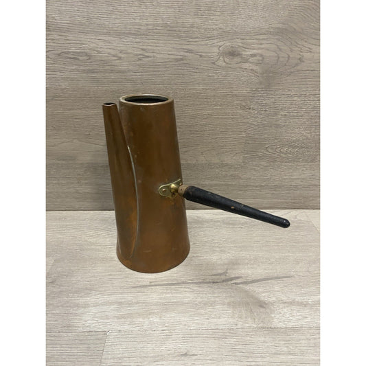 Antique Stick Handled Copper Coffee Pot Turkish Style