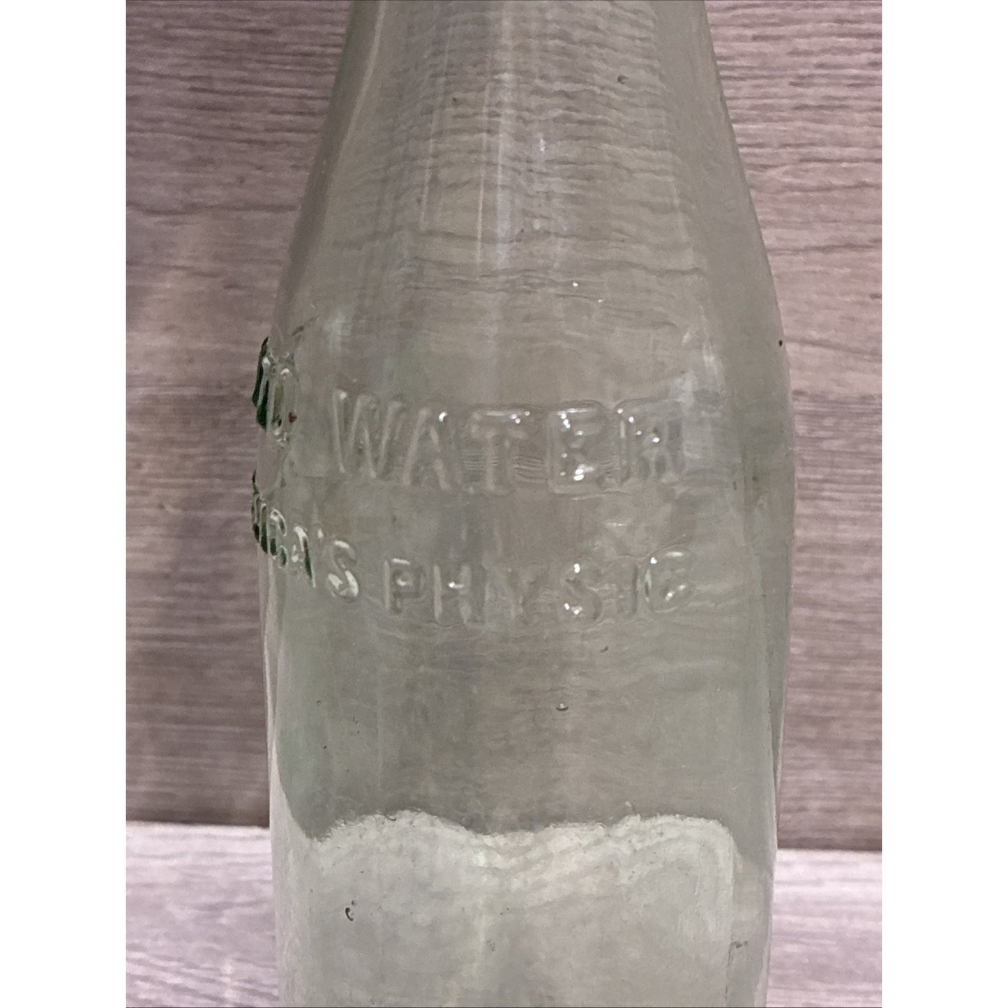Vintage Crown Top Pluto Water Bottle America’s Physic Devil Embossed Green