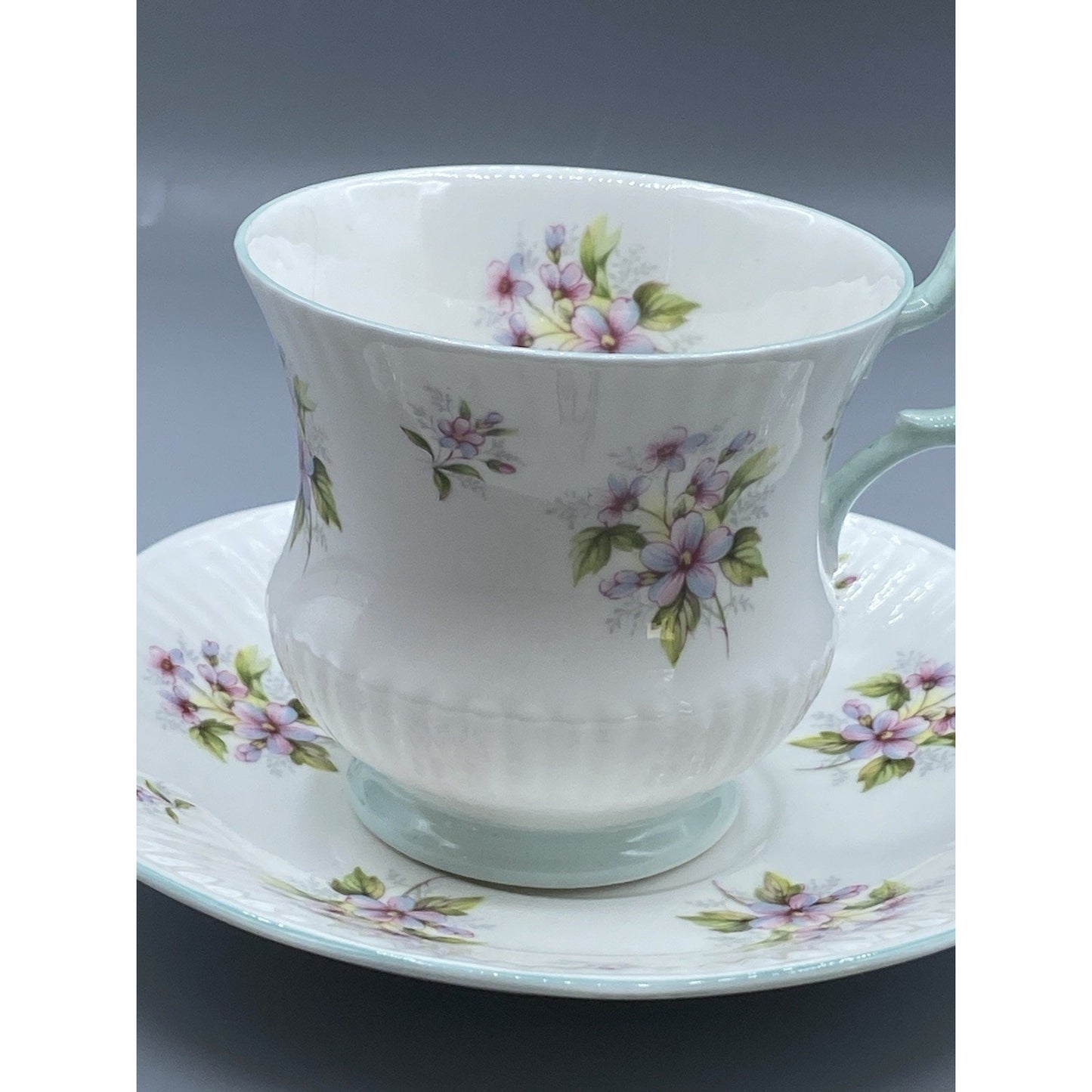 Royal Dover Teacup and Saucer, Floral Teacup