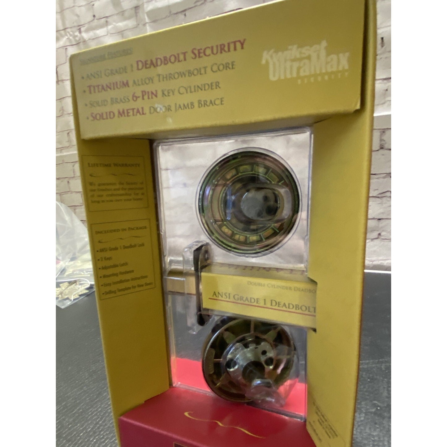 Kwikset Ultramax Signatures Titanium Alloy Deadbolt Lock Set NIB