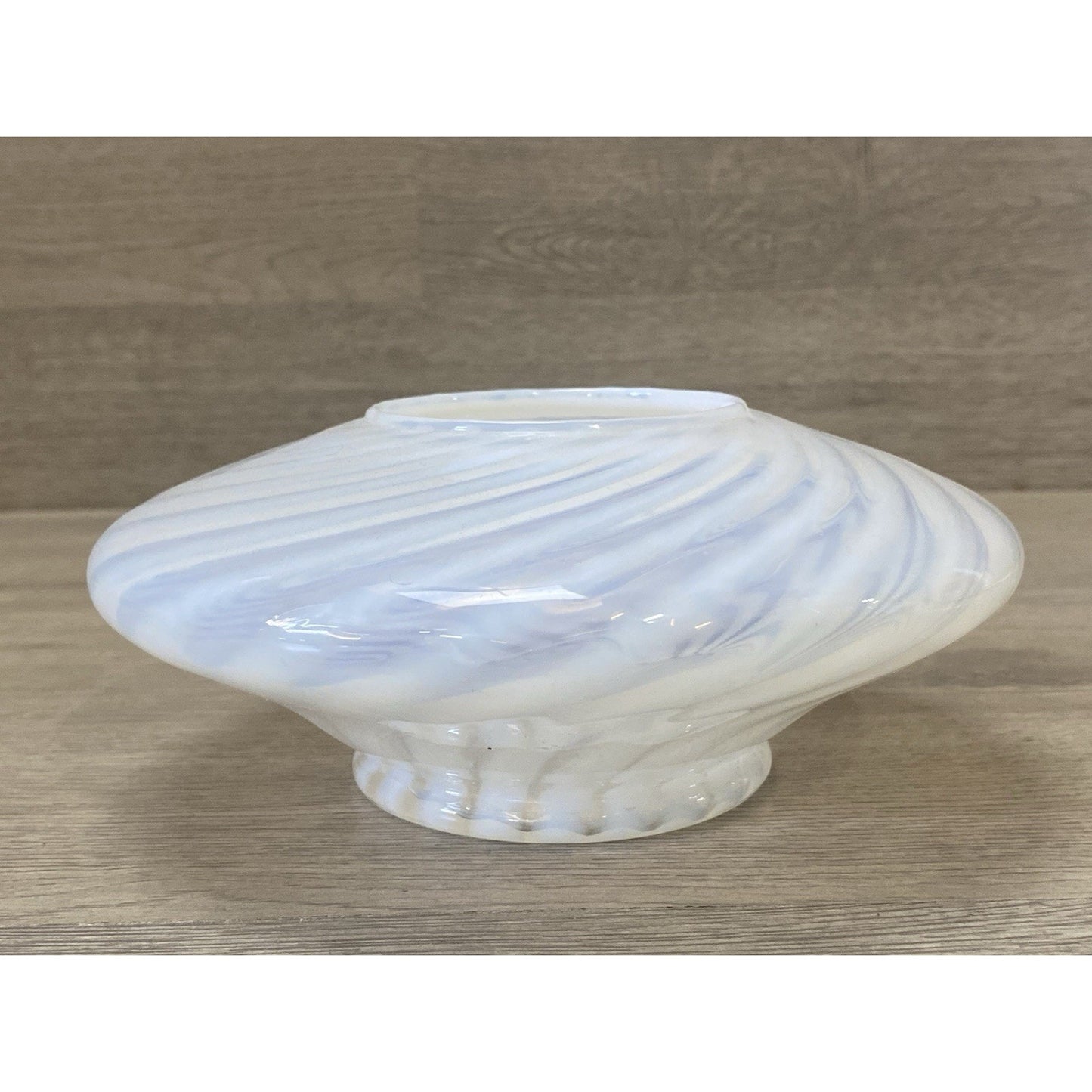 Vintage Fenton Spiral Optic Rose Bowl Vase