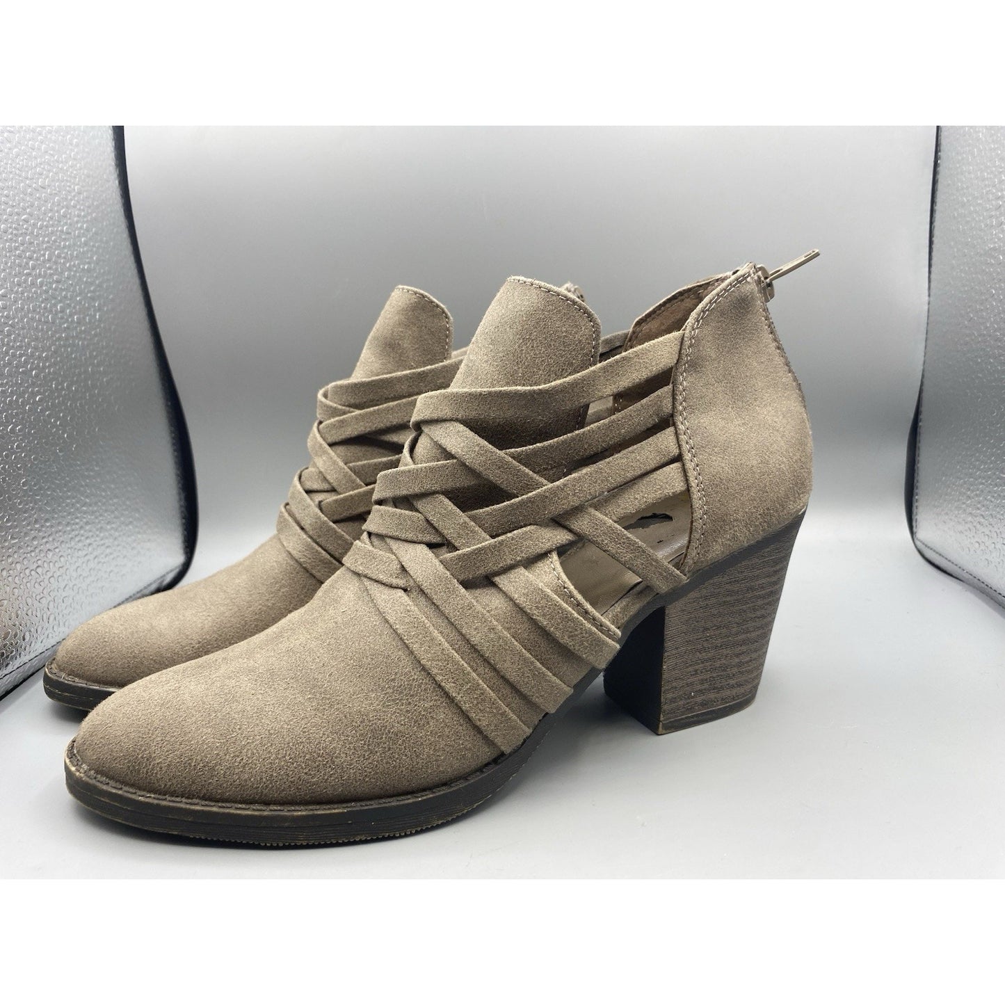 Fergalicious by Fergie Jillie Booties, Women's Size8 Brown