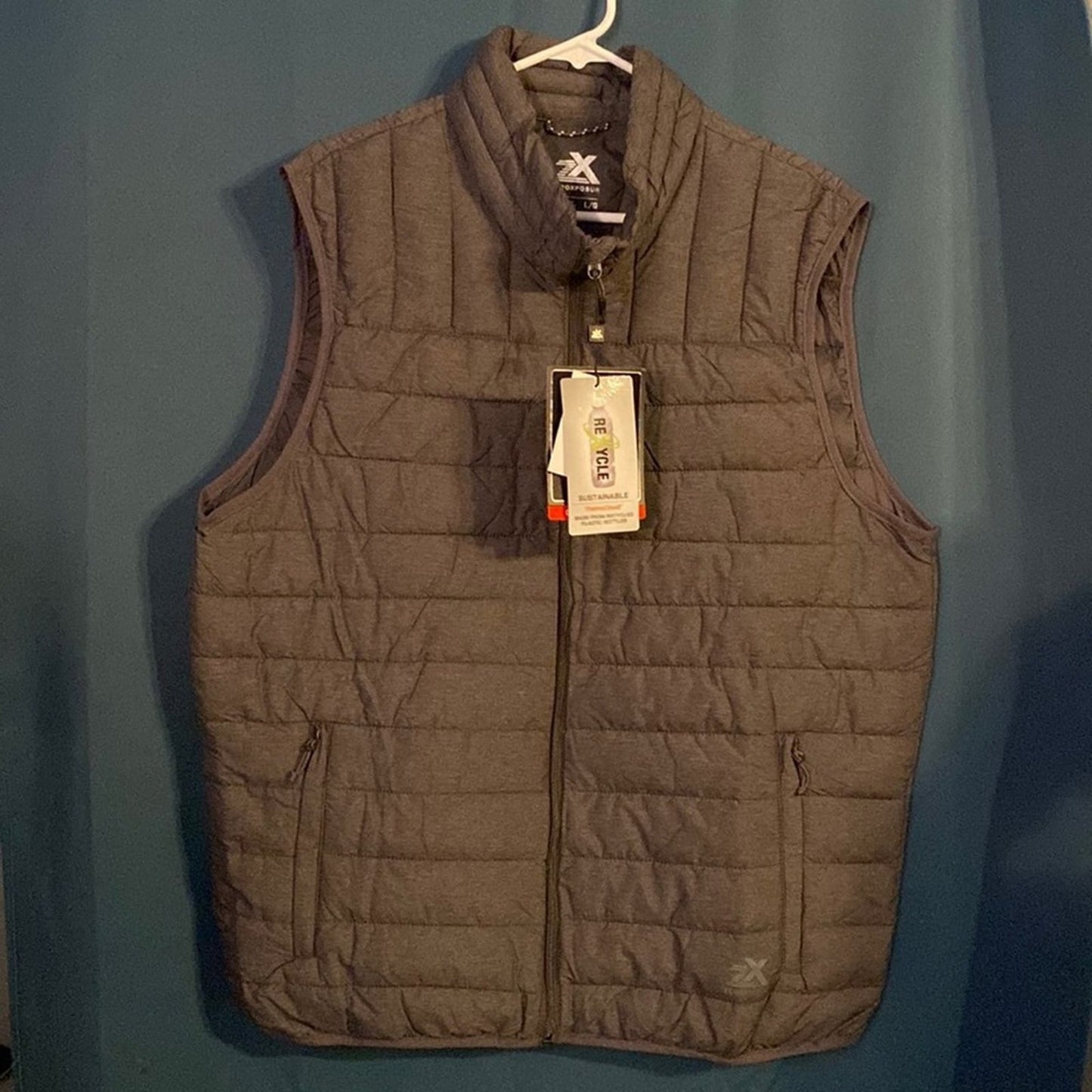 ZeroXposur Gray ThermoCloud Quilted Puffer Vest