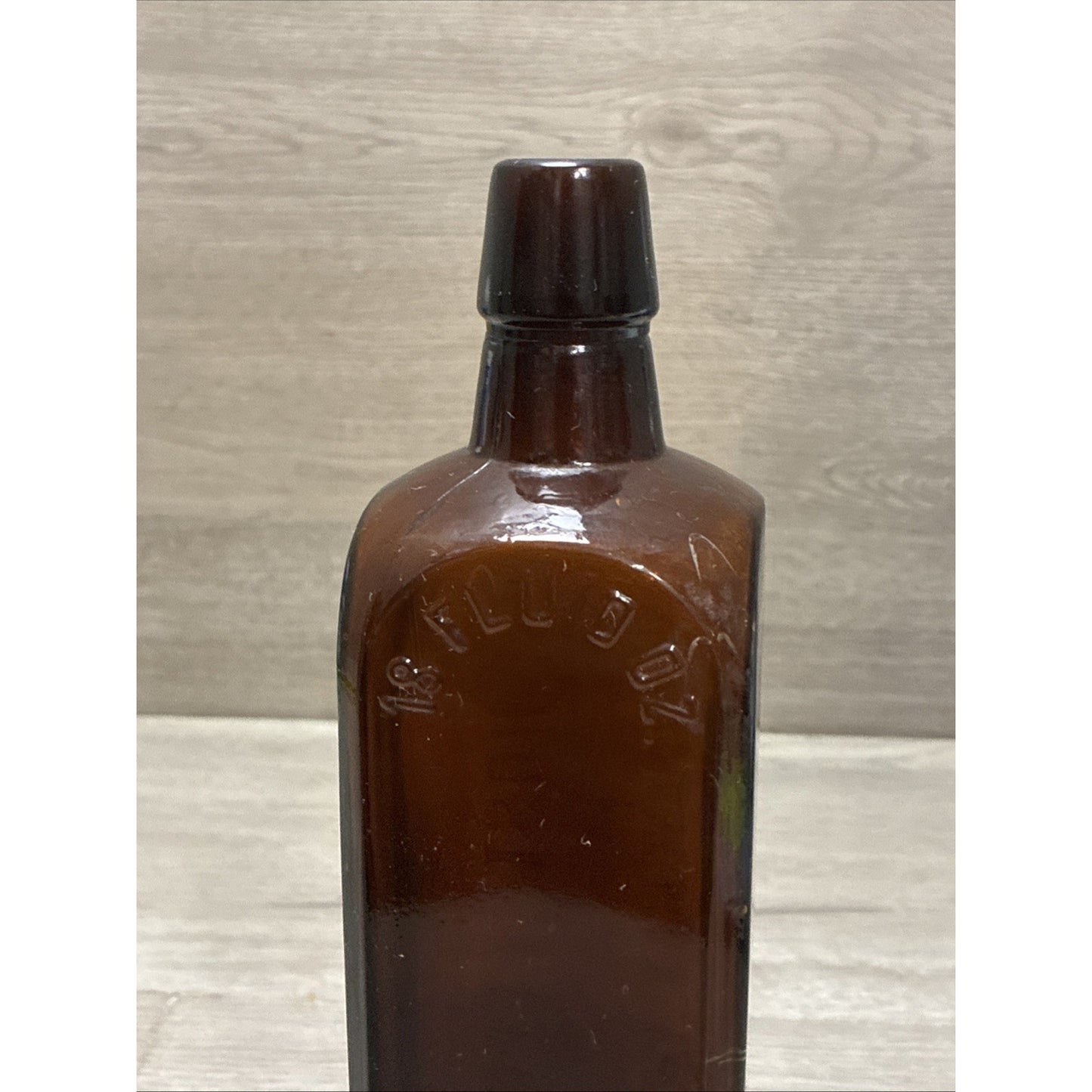 Antique Dr J Hostetter's Stomach Bitters 18oz Amber Bottle