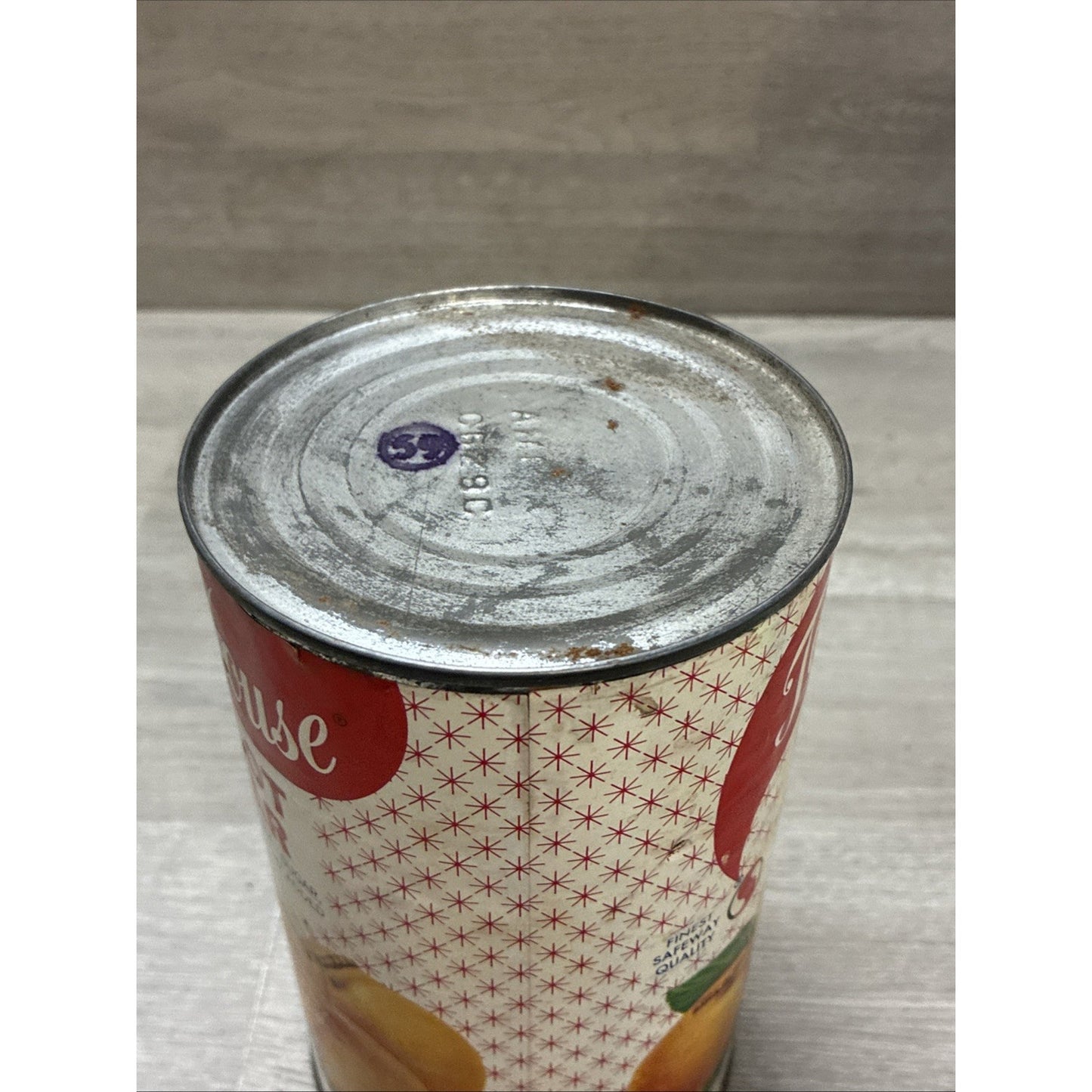 Antique Town House Apricot Nectar Grocery Advertising Can MCM Starburst 46oz HTF