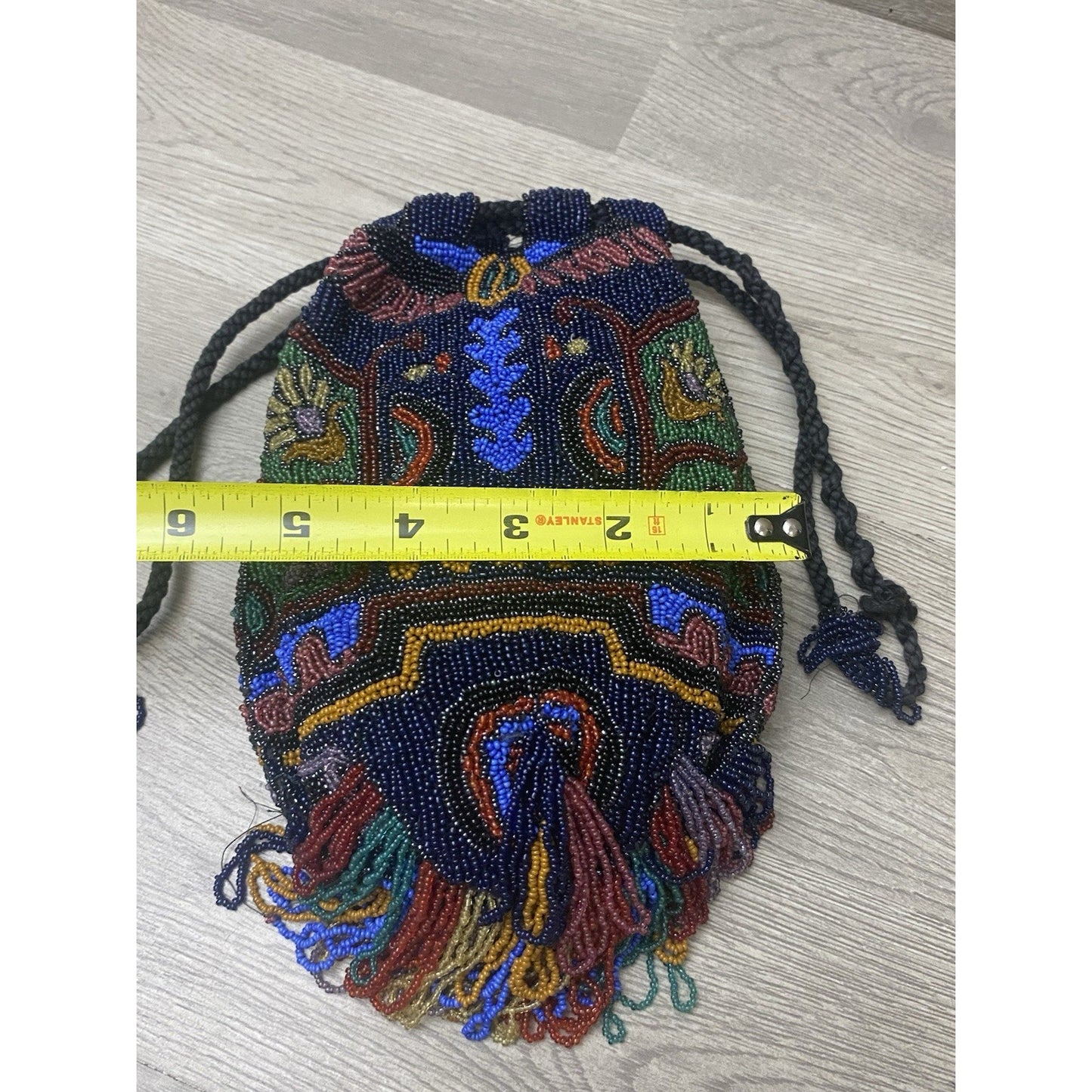 Flapper Style Micro Beaded Ornate Purse