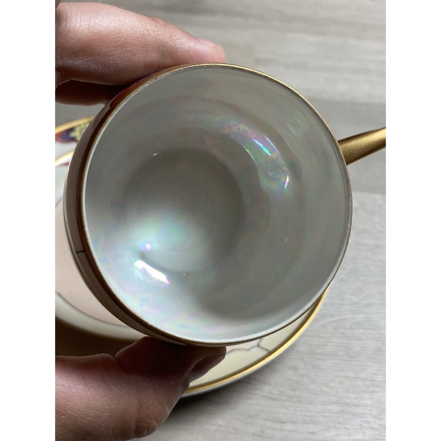 3pc Seito Studios Teacup Saucer & Plate Set HTF