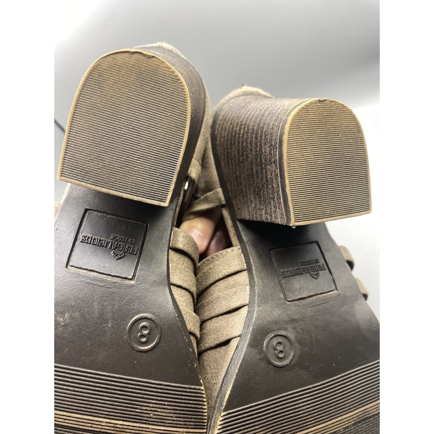 Fergalicious by Fergie Jillie Booties, Women's Size8 Brown