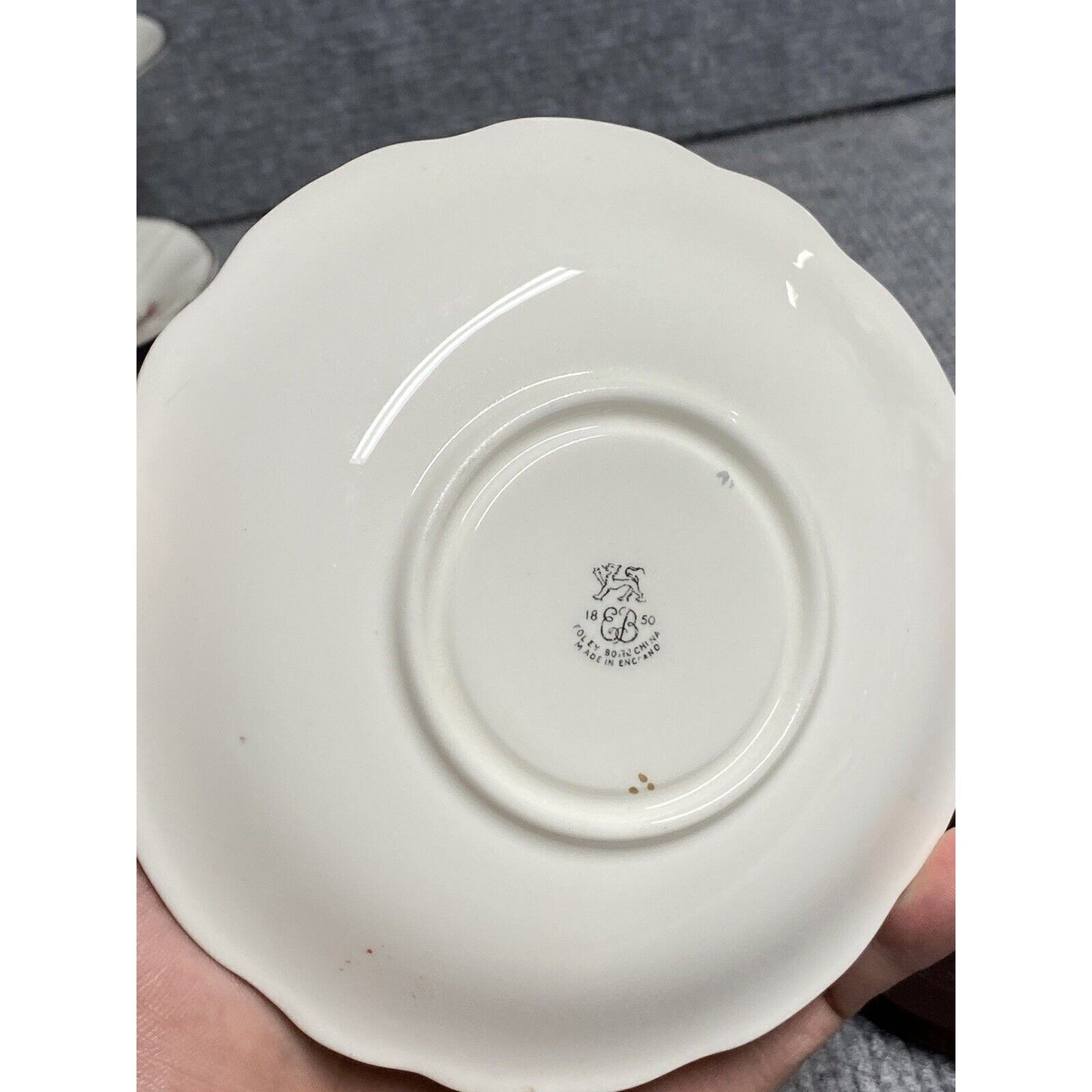 Scarce Foley Bone China Marked 1850 3903 Teacup & Saucer Set