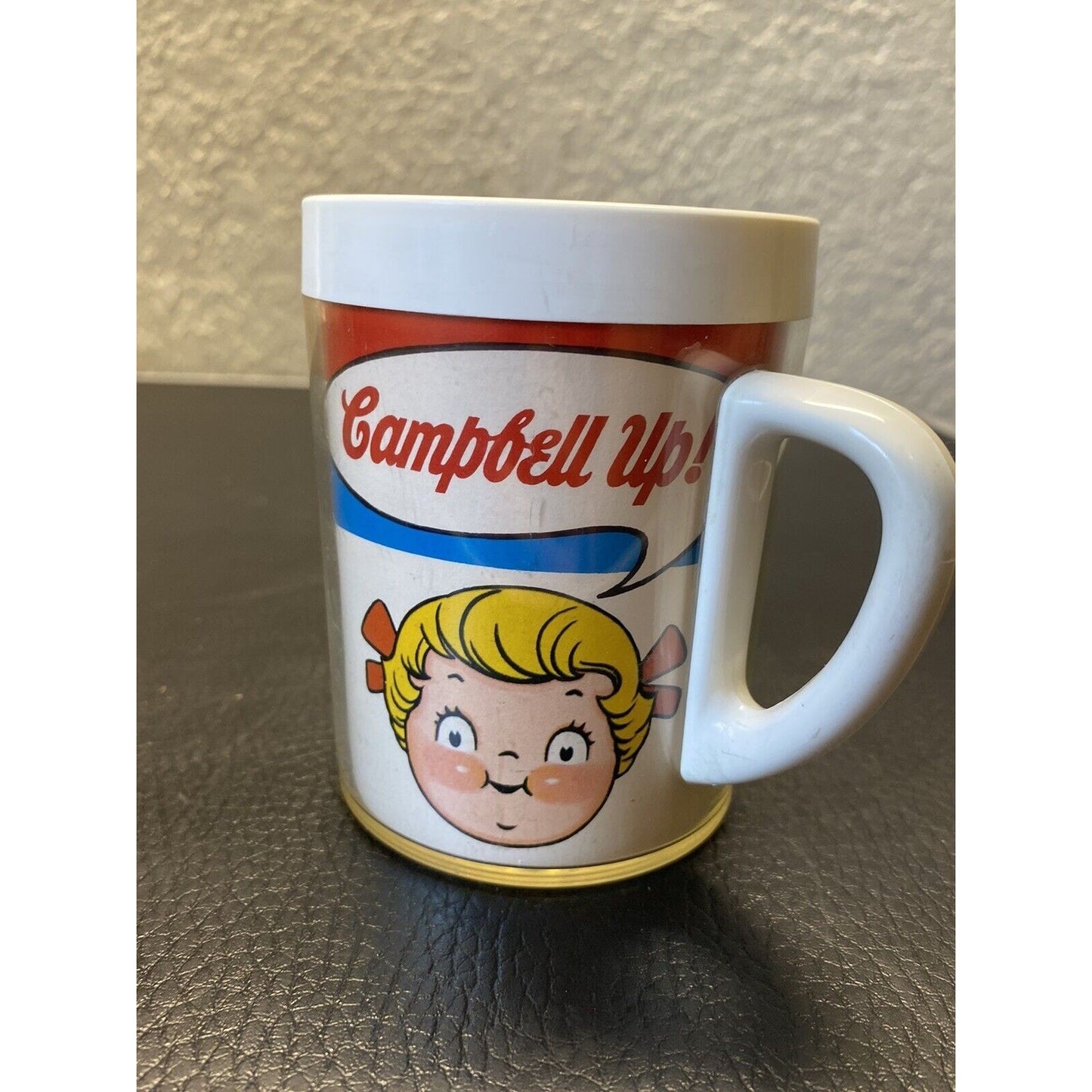 Vintage Campbell Up Plastic Cup Soup Coffee Cocoa Mug West Bend Thermo-Serv