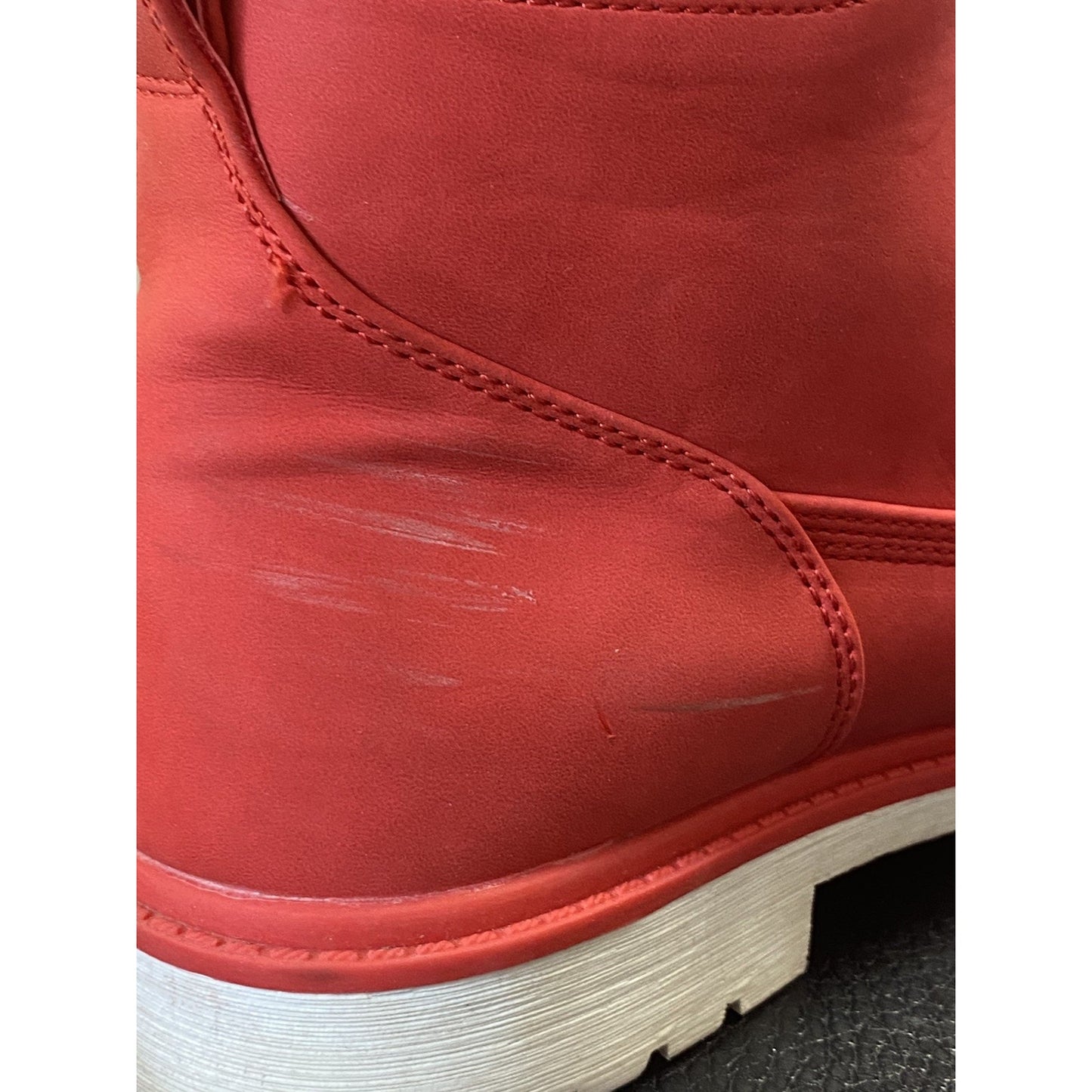Lugz Mens Convoy Boots Red SZ 8 USA