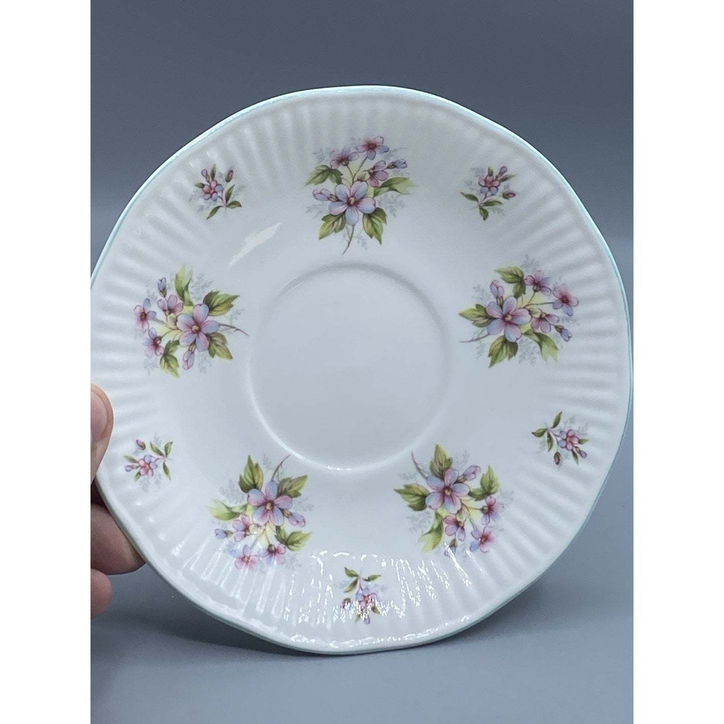 Royal Dover Teacup and Saucer, Floral Teacup