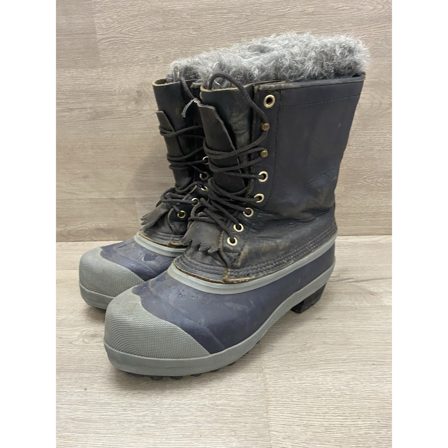 White’s Snow Cat Pac Boots Insulated Leather Rubber Mens 9 Arctic Expedition