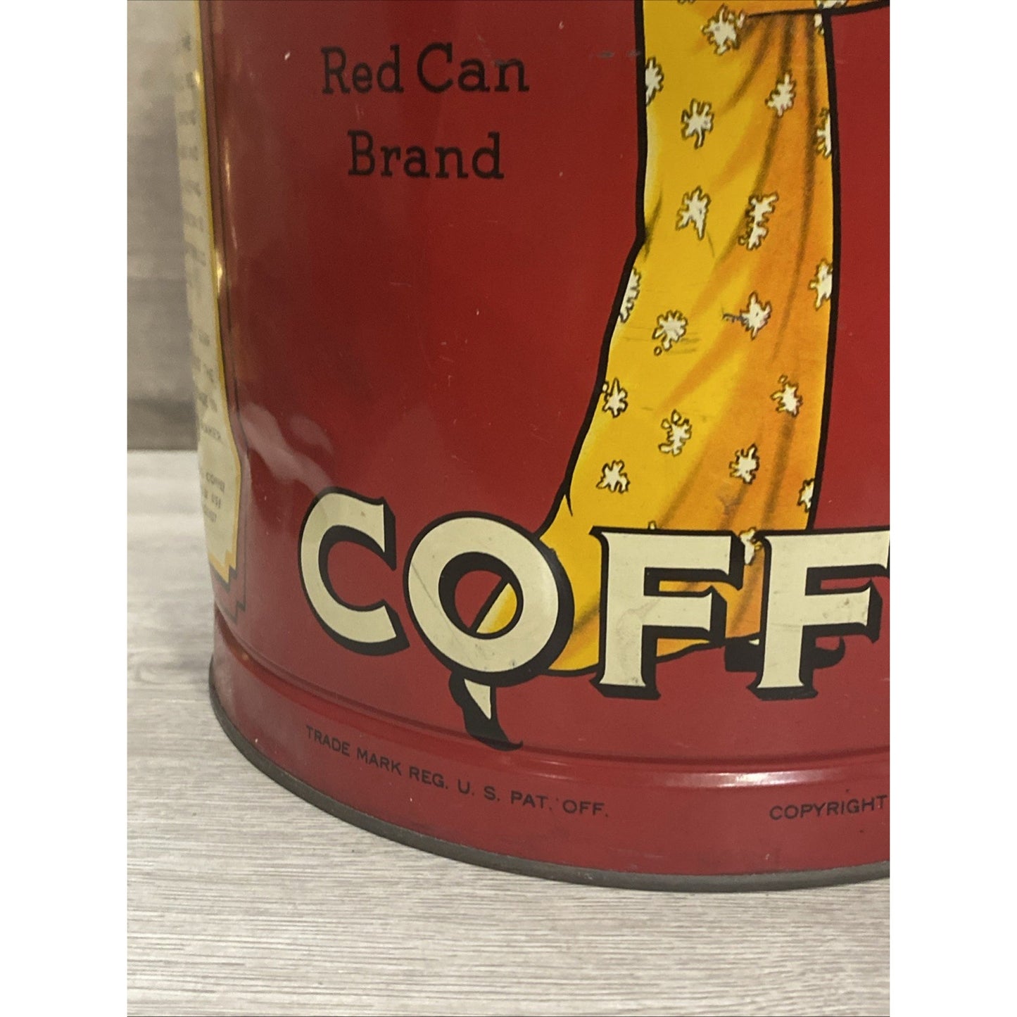 Rare Hills Bros Coffee Tin 20lb W/ Lid 1922-32-36 Coffee Advertising Very HTF