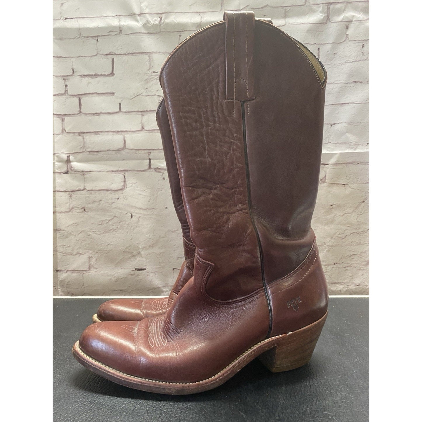 Vintage Frye Cowboy Boots Very Good Condition #2350 Made In USA 9.5D