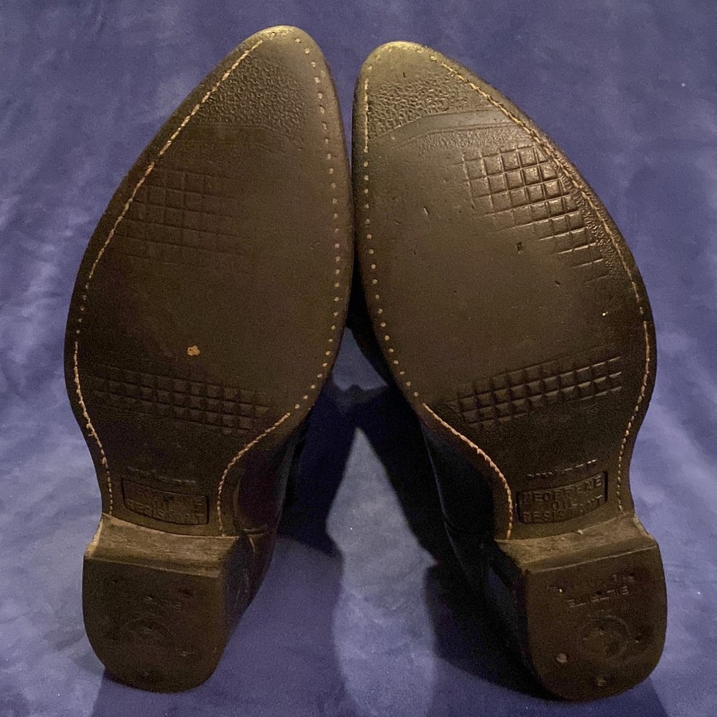 Vintage Vulcan Dark Brown Leather Cowboy Boots