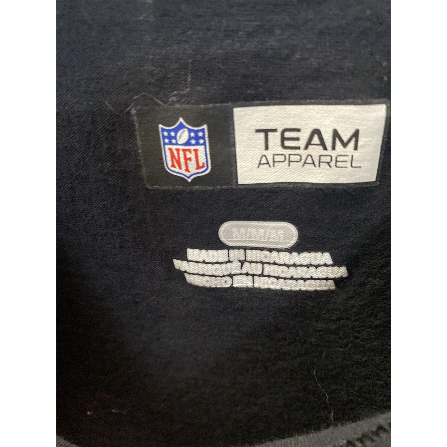NFL Team Apparel Seattle Seahawks black / silver long sleeve shirt Size Medium