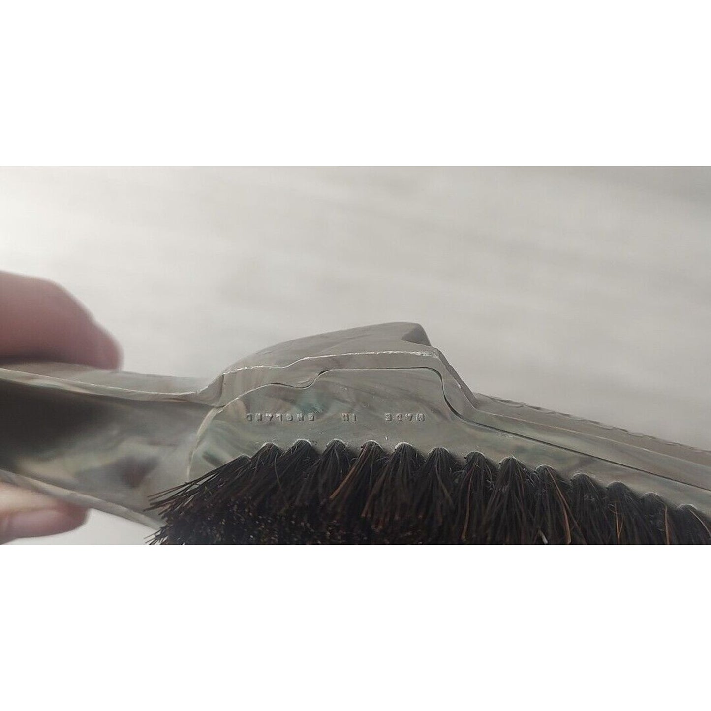 Unique Vintage English Lizard Themed Plastic Hair Brush Made In England