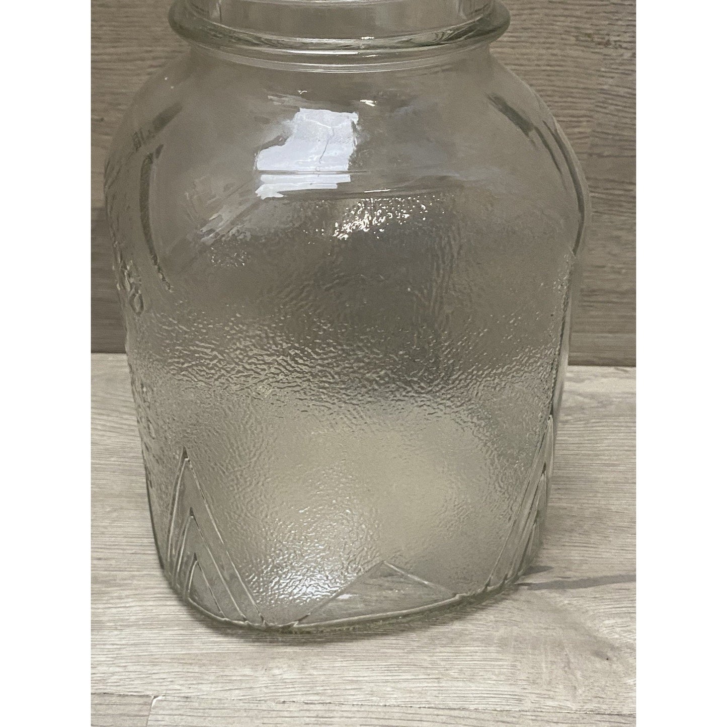 Vintage 1930 Rare Glass Jar Coffee Owens Illinois Glass Co Clear Square 3 Pound
