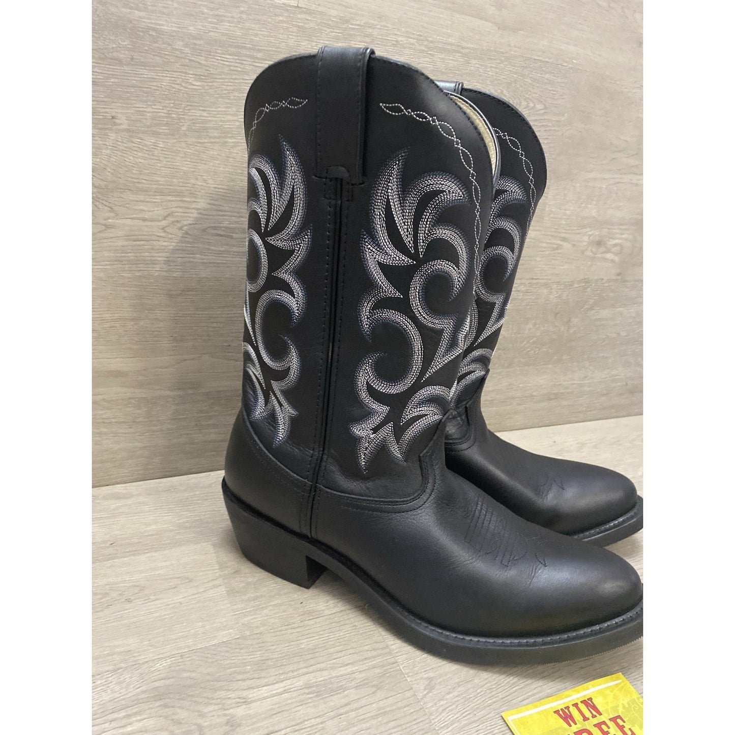 Durango Western Boots Mens 10.5 D Black TR760 Oiled Black Leather Cowboy