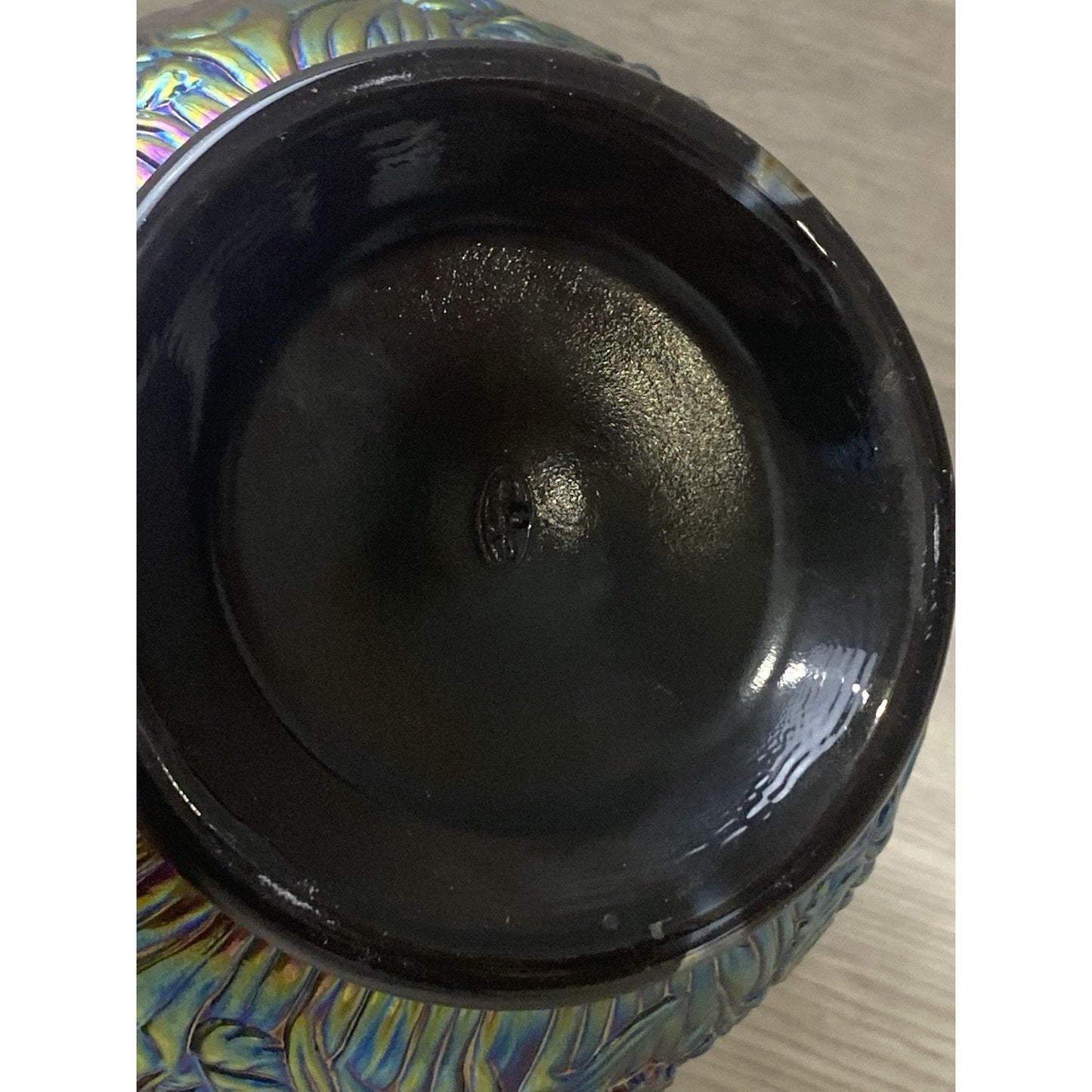 FENTON CARNIVAL GLASS ELECTRIC PURPLE BOWL VASE