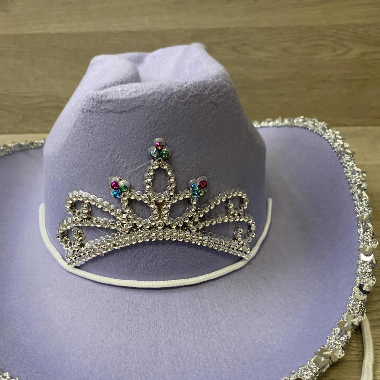 New Girls Purple Princess Fancy Sequence Cowgirl Hat Replicas by Parris