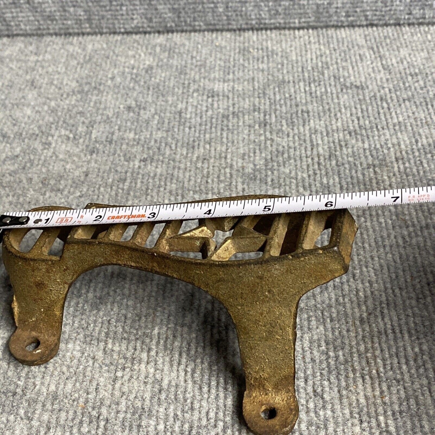 Antique Texas Star Boot Scrapper Shoe Shine Mount