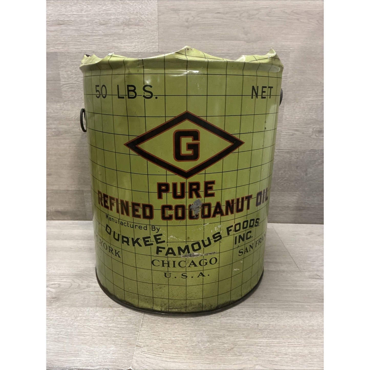 Durkee Famous Foods Pure Refined Coconut Oil NY Chicago San Francisco Advertisin