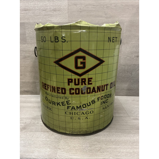 Durkee Famous Foods Pure Refined Coconut Oil NY Chicago San Francisco Advertisin