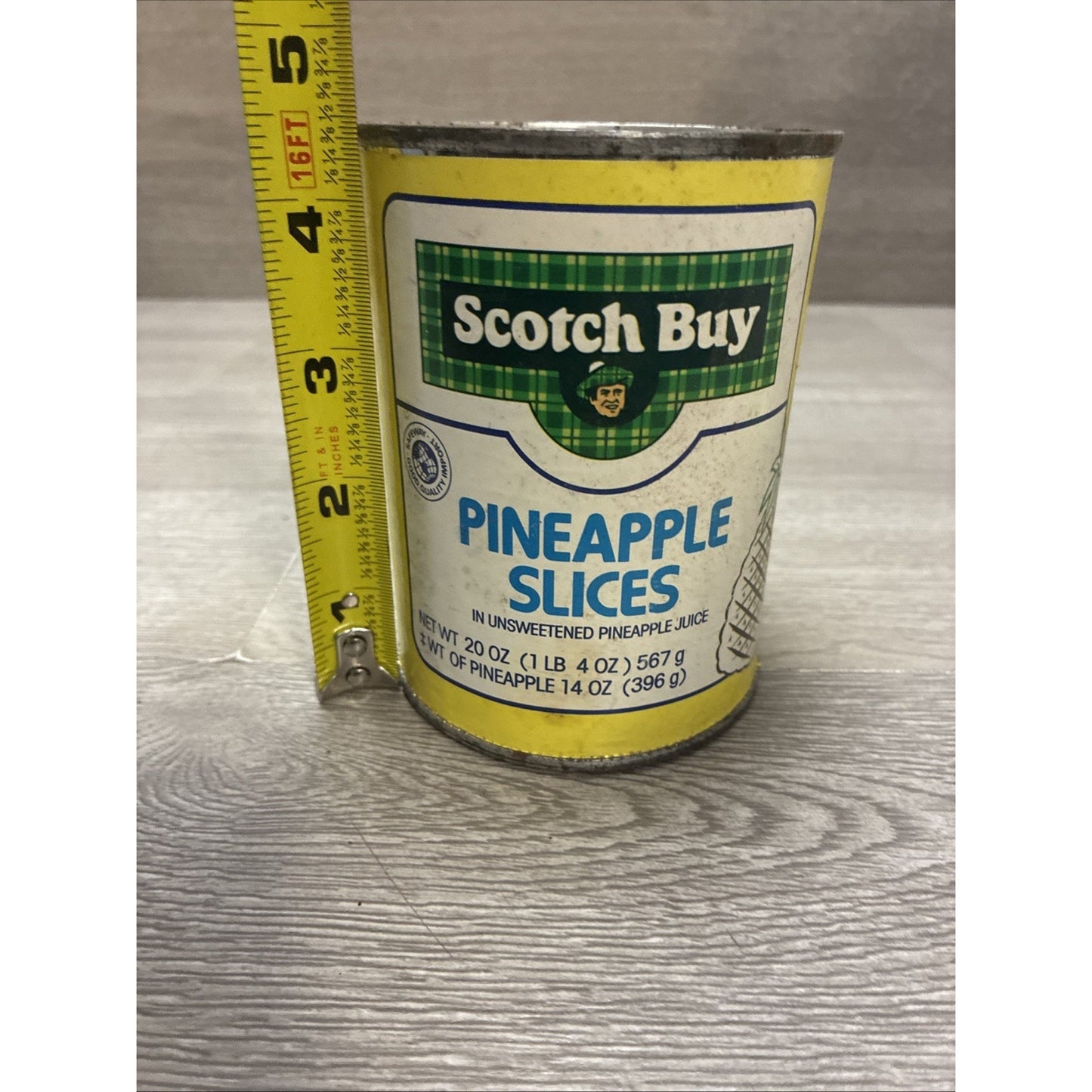 Scotch Buy Pineapple Slices Can Grocery Advertising Can Movie Decor!