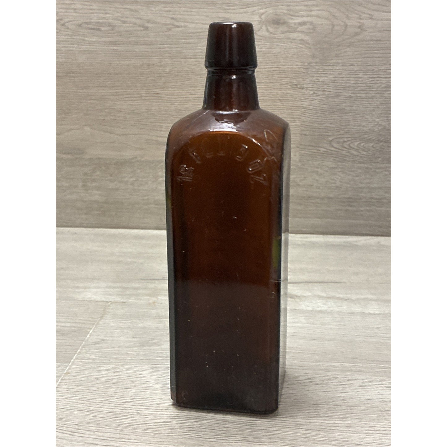 Antique Dr J Hostetter's Stomach Bitters 18oz Amber Bottle