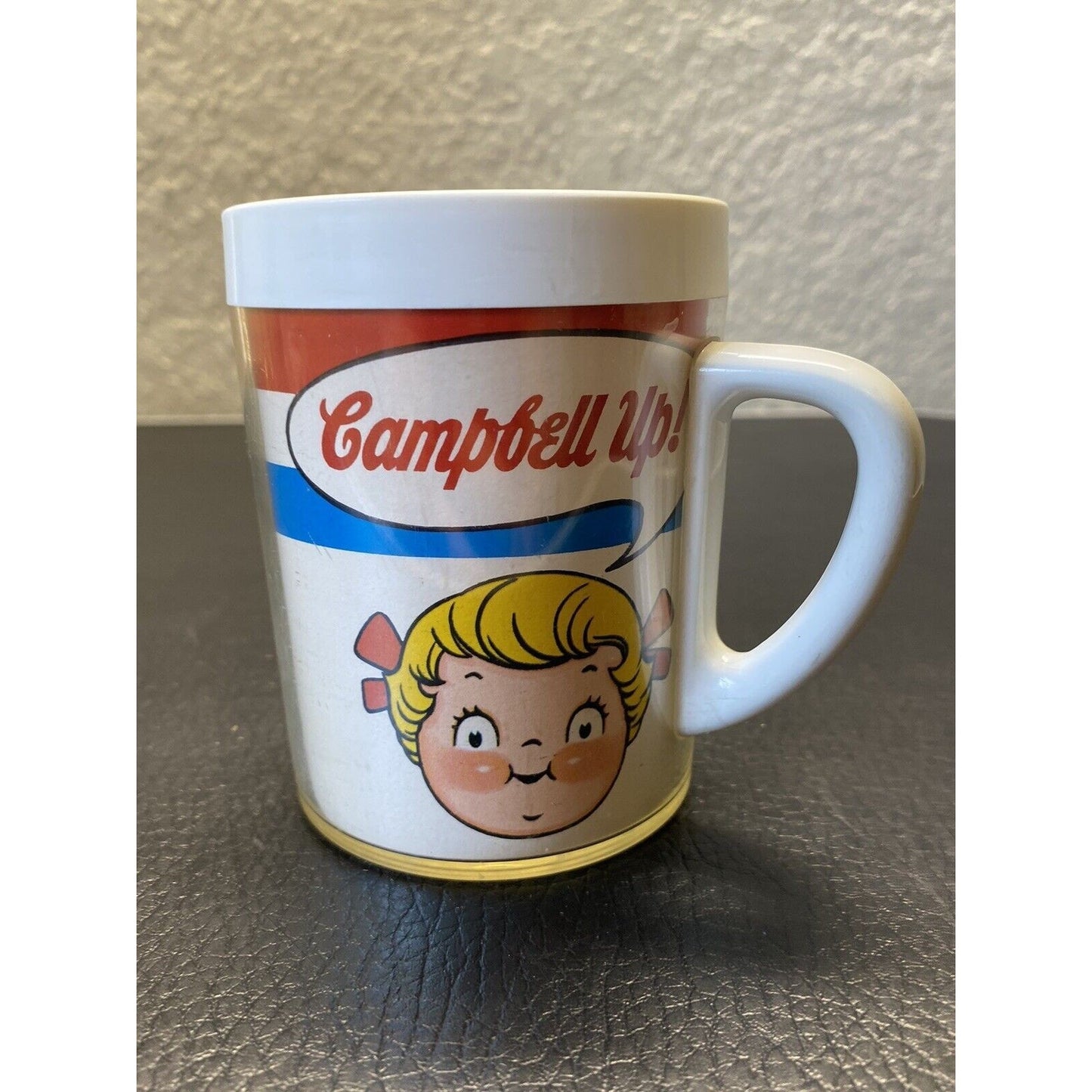 Vintage Campbell Up Plastic Cup Soup Coffee Cocoa Mug West Bend Thermo-Serv