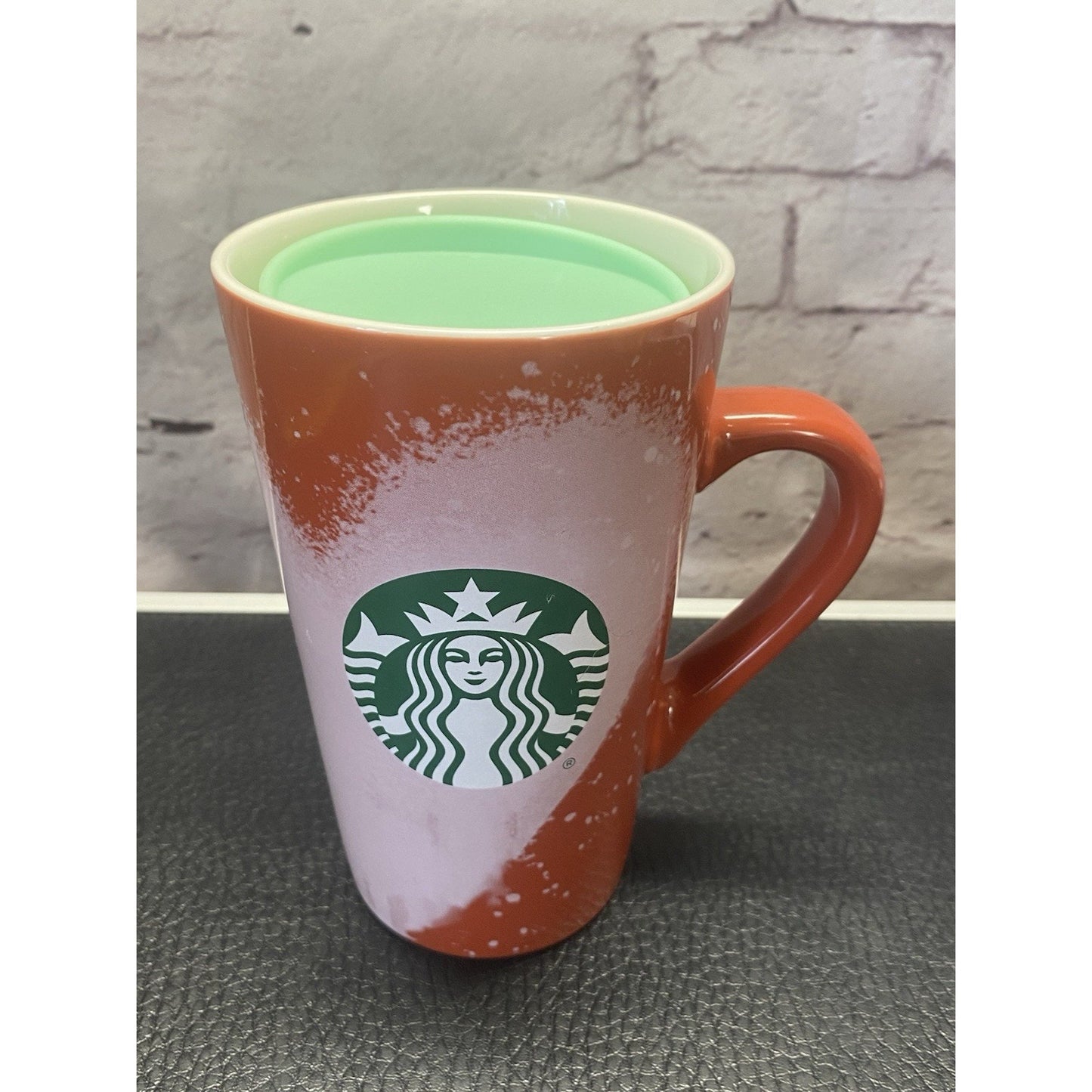 2021 Starbucks Airbrush Siren Pink Heart Red Tall Coffee Mug Valentine’s Day