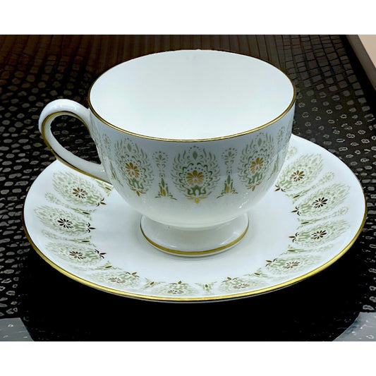 WEDGWOOD Green Medina Teacup & Saucer Set